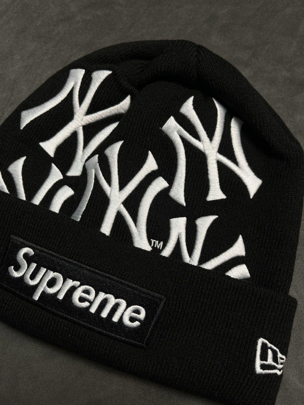 MLB × Supreme Rare FW21 Supreme New York Yankees New Era Box Logo Beanie Size ONE SIZE - 7 Thumbnail