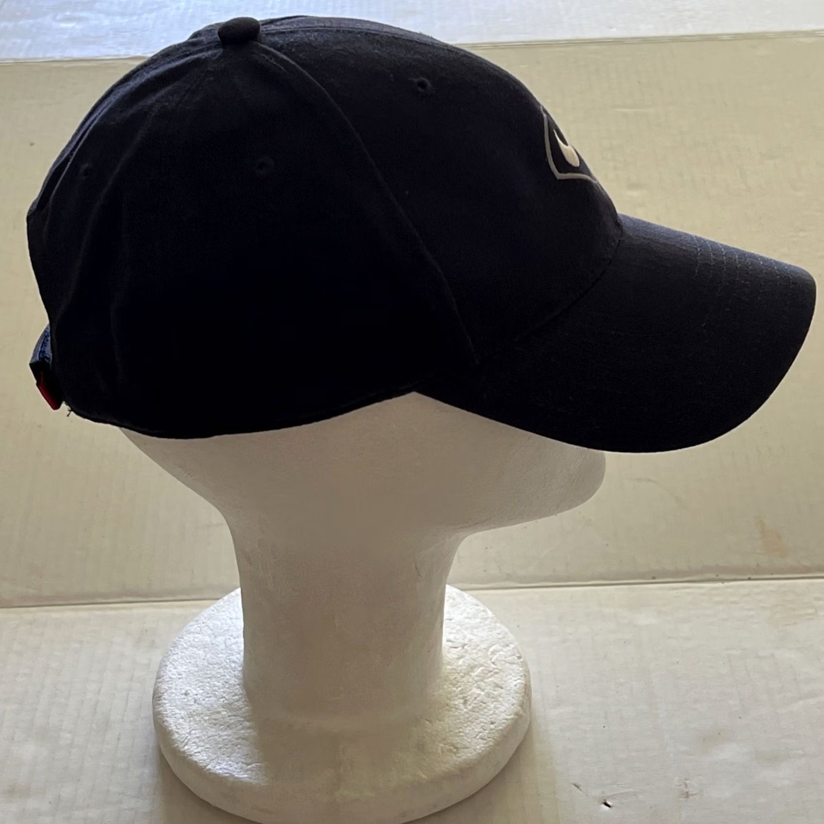 Nike VINTAGE Nike Swoosh Baseball Diamond Hat Adjustable Dark Blue Gray Label Men Adjustable Cotton Hat Diamond Baseball Mens Size ONE SIZE - 3 Thumbnail