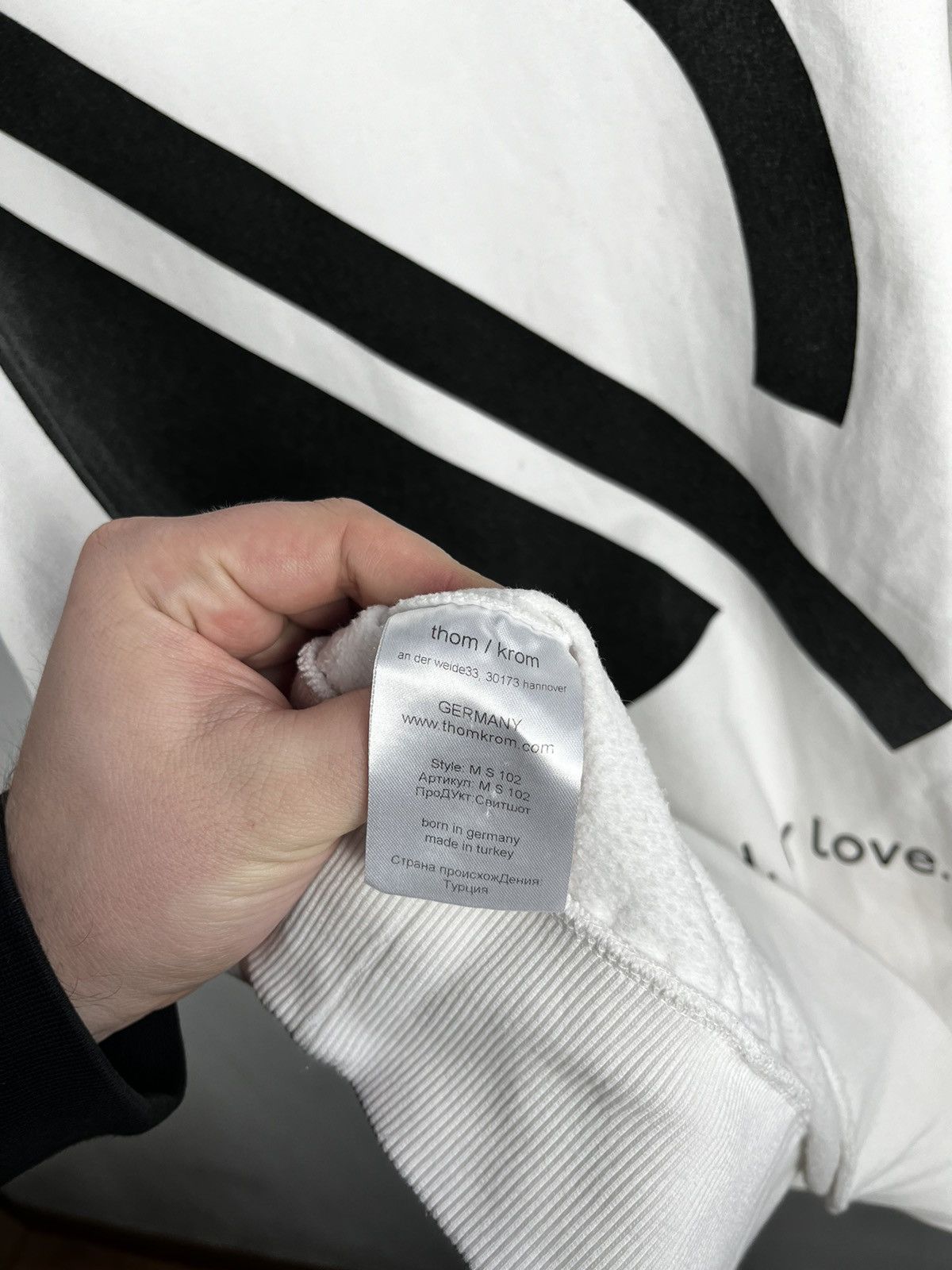 Thom Krom Thom Krom hoodie size M Size US M / EU 48-50 / 2 - 11 Thumbnail