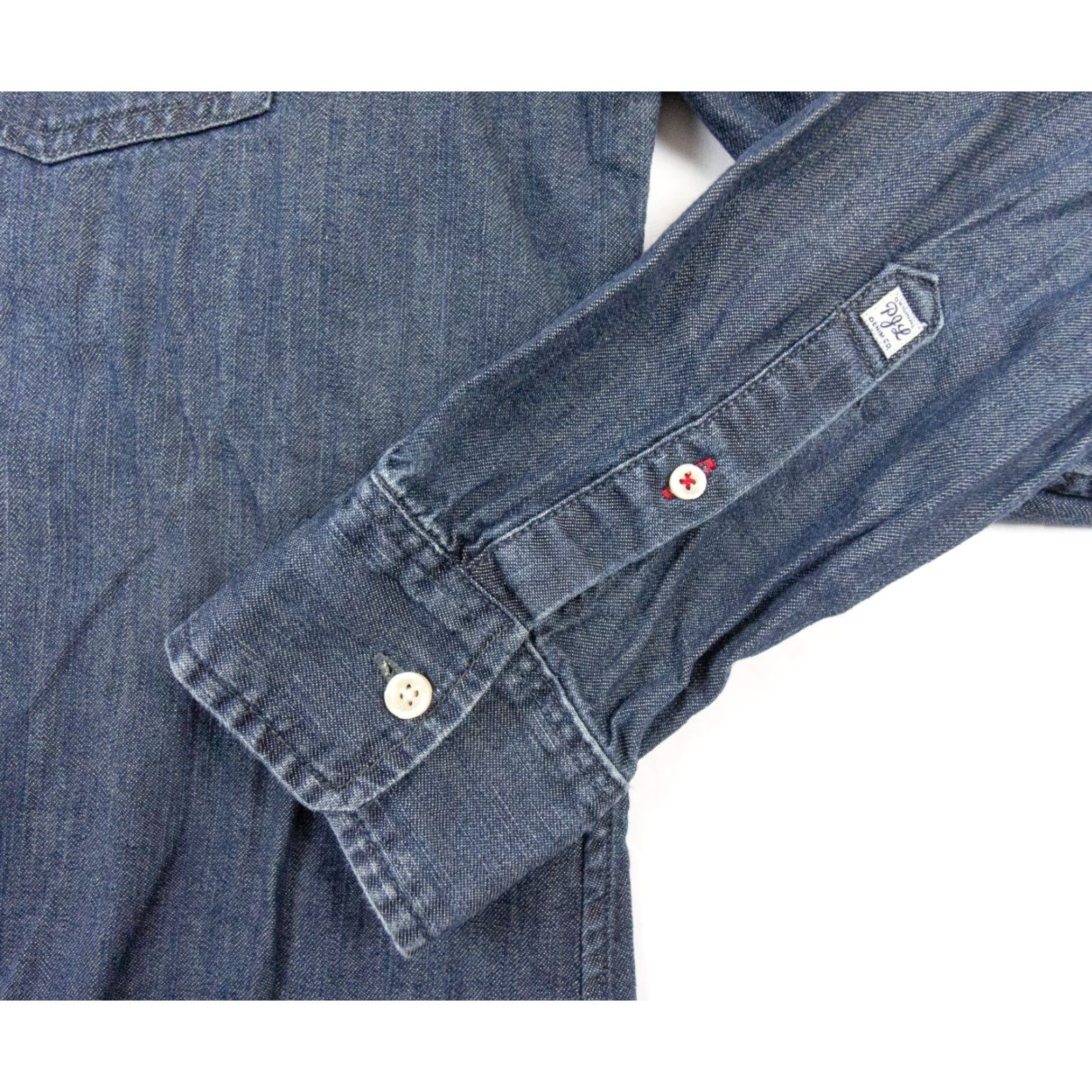 Pepe Jeans VINTAGE Pepe Jeans Men's Denim Shirt Adult XL Long Sleeve Blue Button Up Collared 90s Office Casual Size US XL / EU 56 / 4 - 6 Thumbnail