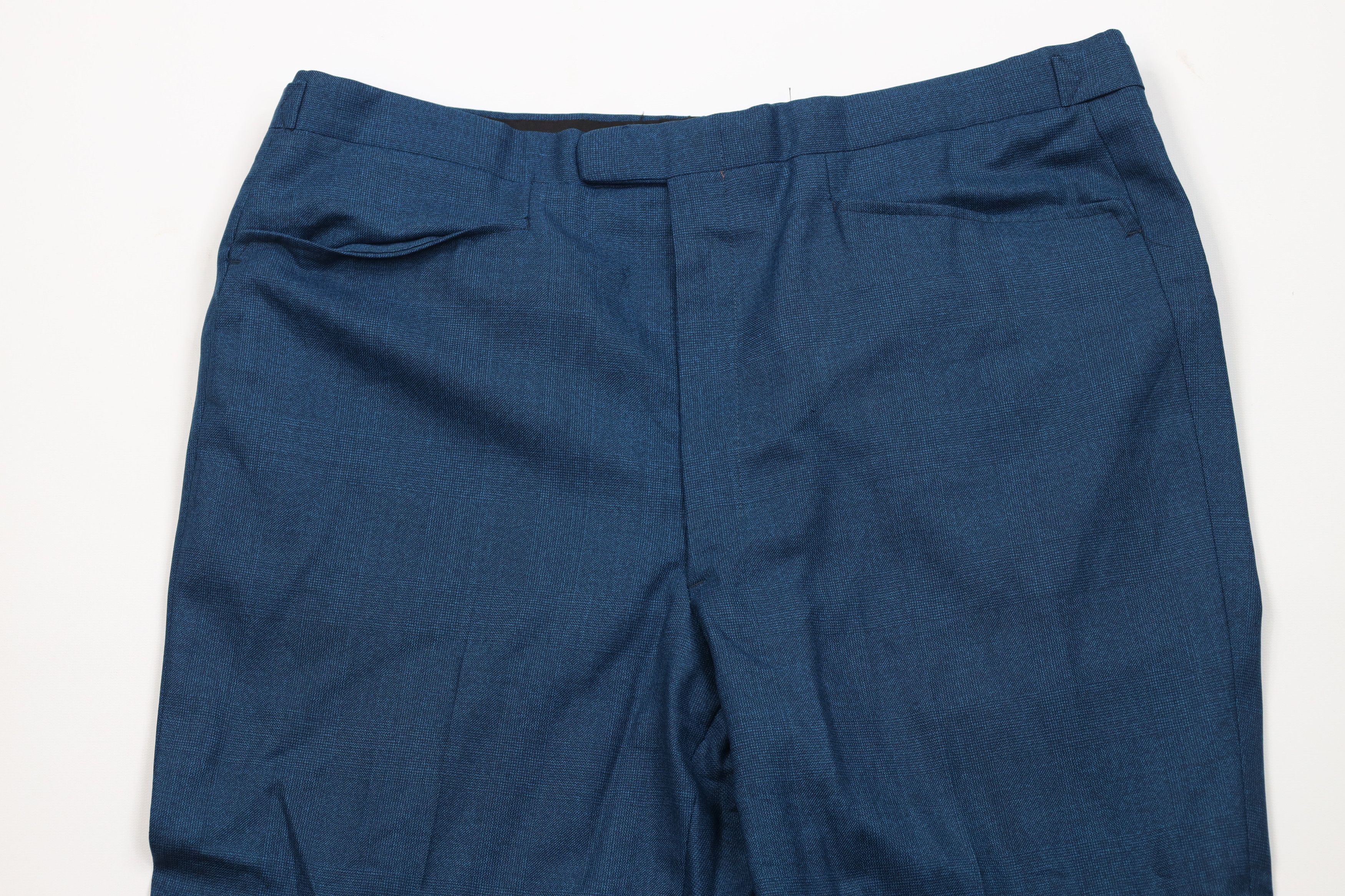 Vintage Vintage 50s Streetwear Gabardine Blend Chino Pants Blue USA Size US 36 / EU 52 - 2 Thumbnail