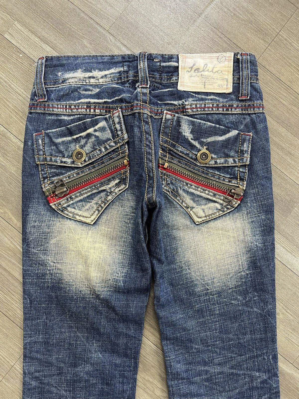 Japanese Brand Y2K Style Yoshitomo Nara Lolita Jeans Distressed 3/4 Jeans Size US 28 / EU 44 - 15 Thumbnail