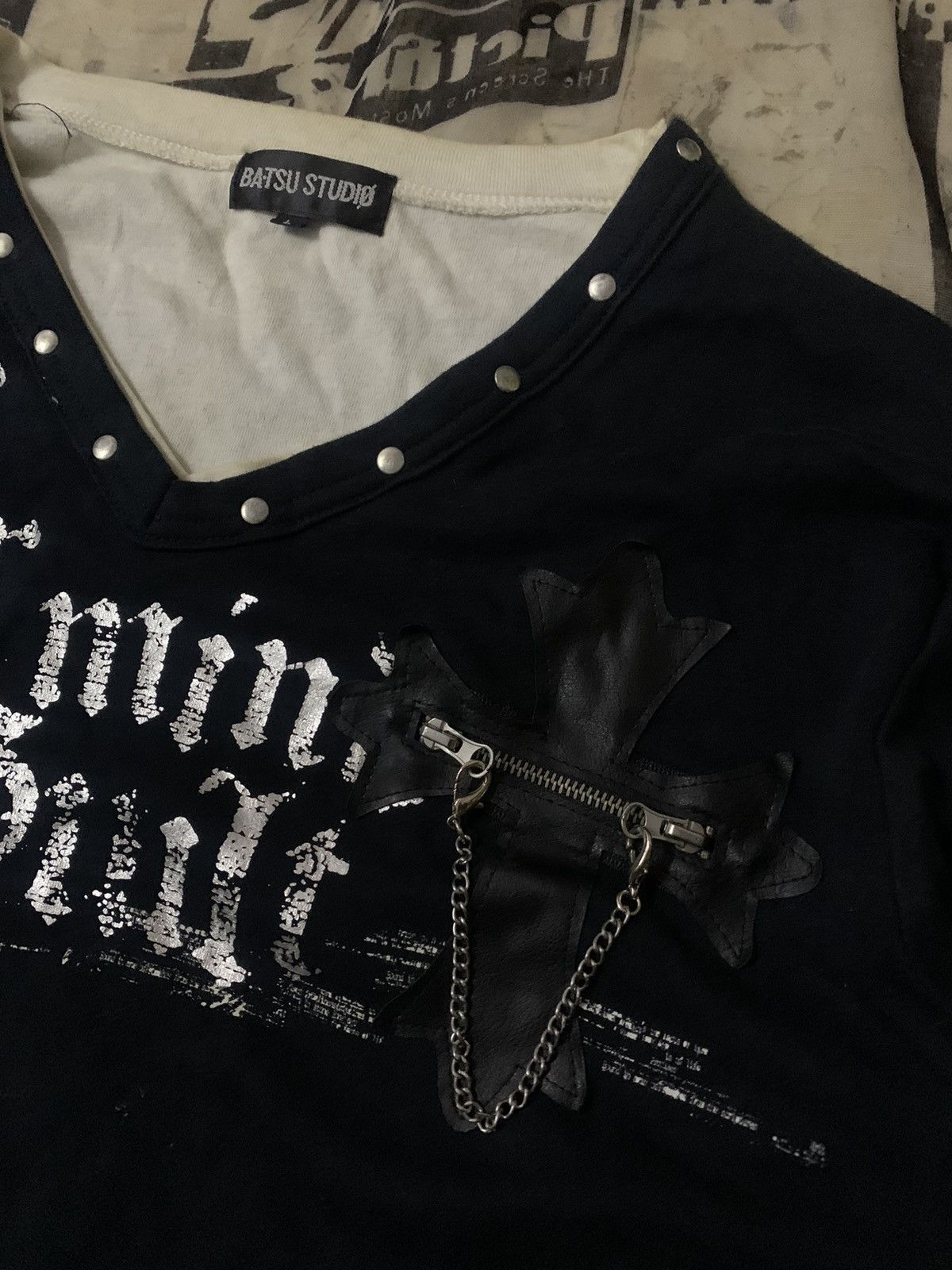 Tornado Mart 💥Avant Grade Japanese Ba-tsu Studio Punk Gothic Shirt Size US L / EU 52-54 / 3 - 2 Thumbnail
