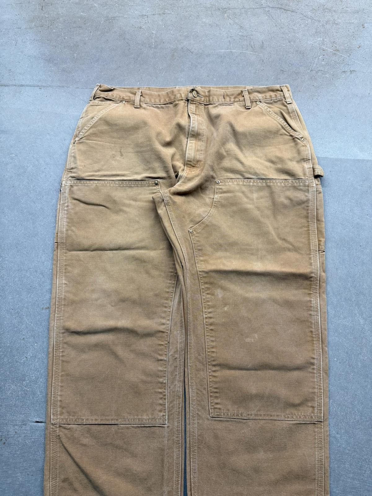 Carhartt Vintage 90s Carhartt Faded Double Knee Carpenter Pants Size US 40 / EU 56 - 2 Thumbnail