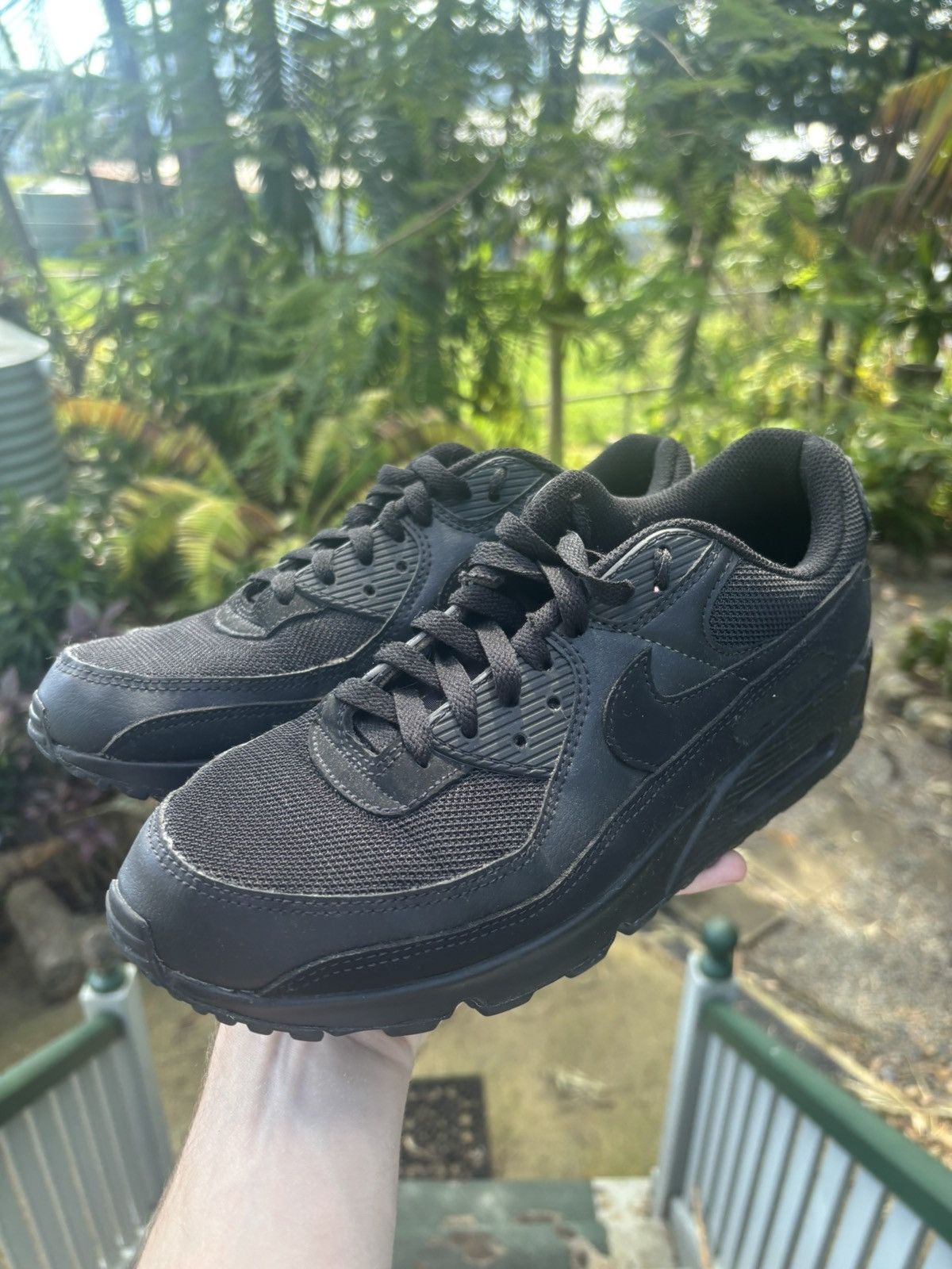 Nike Nike air max 90 “Triple black” Size US 9 / EU 42 - 2 Thumbnail