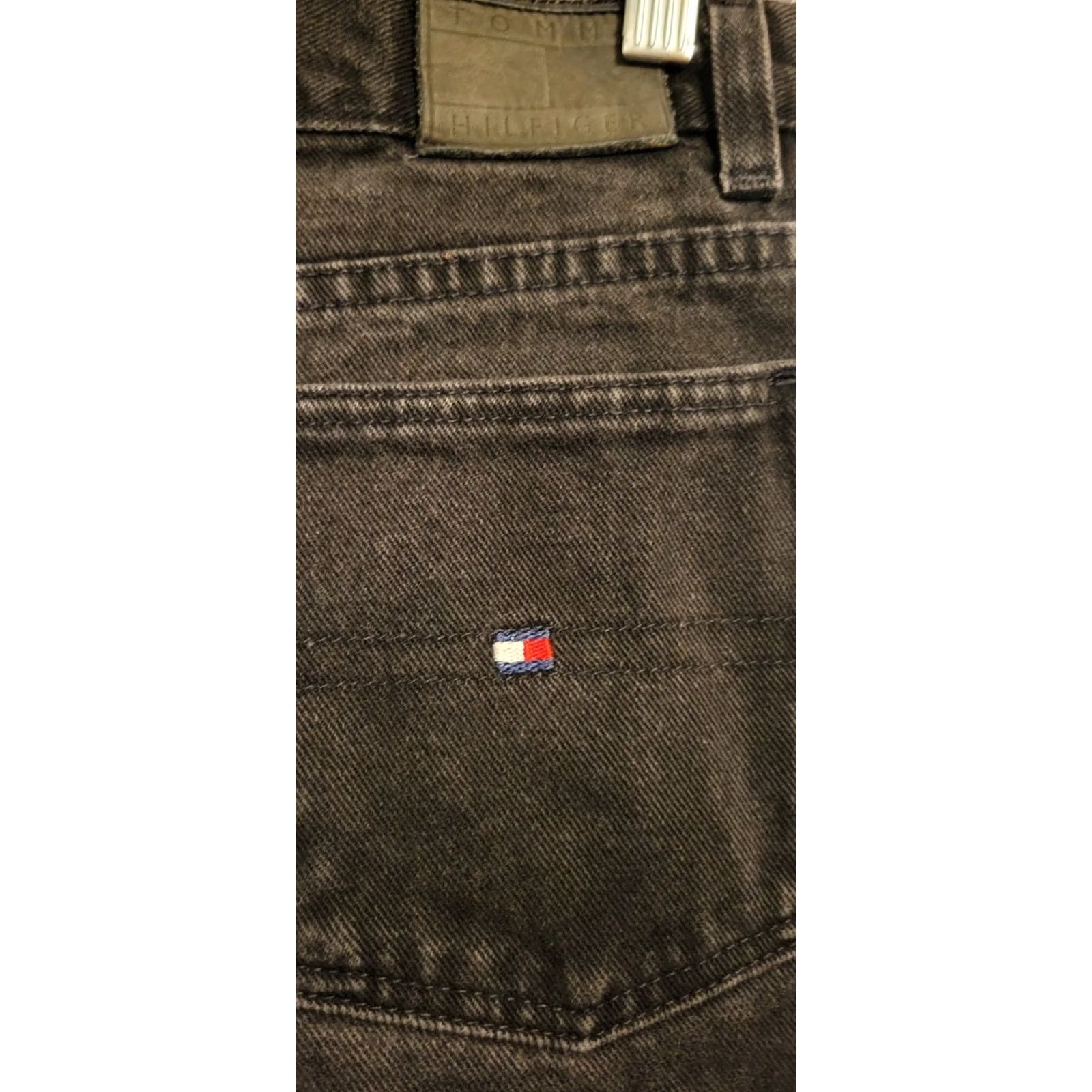 Tommy Hilfiger VINTAGE Tommy Hilfiger Womens Jeans Size 6 Inseam 33 Black Jeans Womens 6 33 Inseam Tommy Hilfiger Regular Straight Size 28" / US 6 / IT 42 - 4 Thumbnail