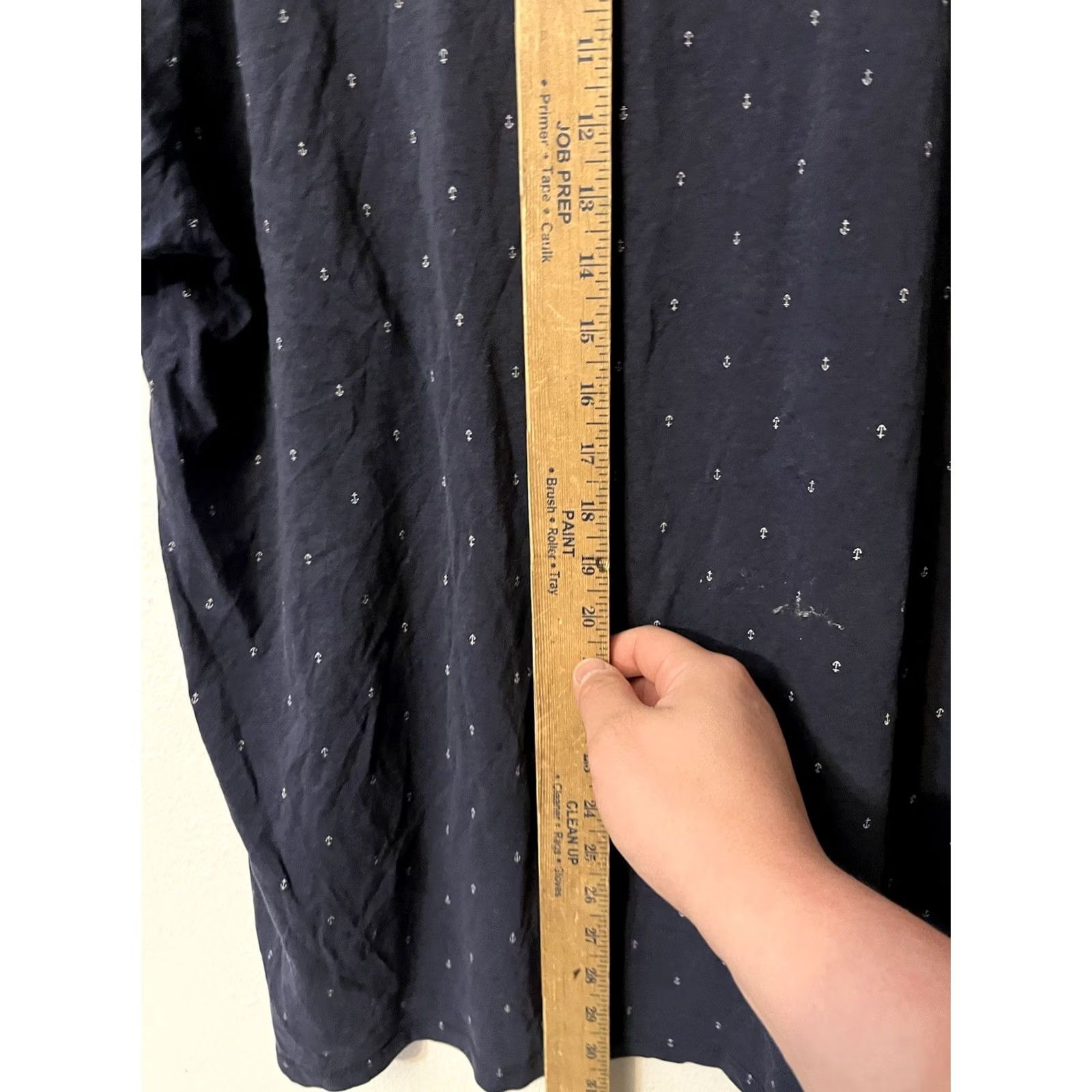 Old Navy Old Navy Soft Washed Crew Neck Anchor T-Shirt Men XXL Navy Blue Short Sleeve Tee Size US XXL / EU 58 / 5 - 4 Thumbnail