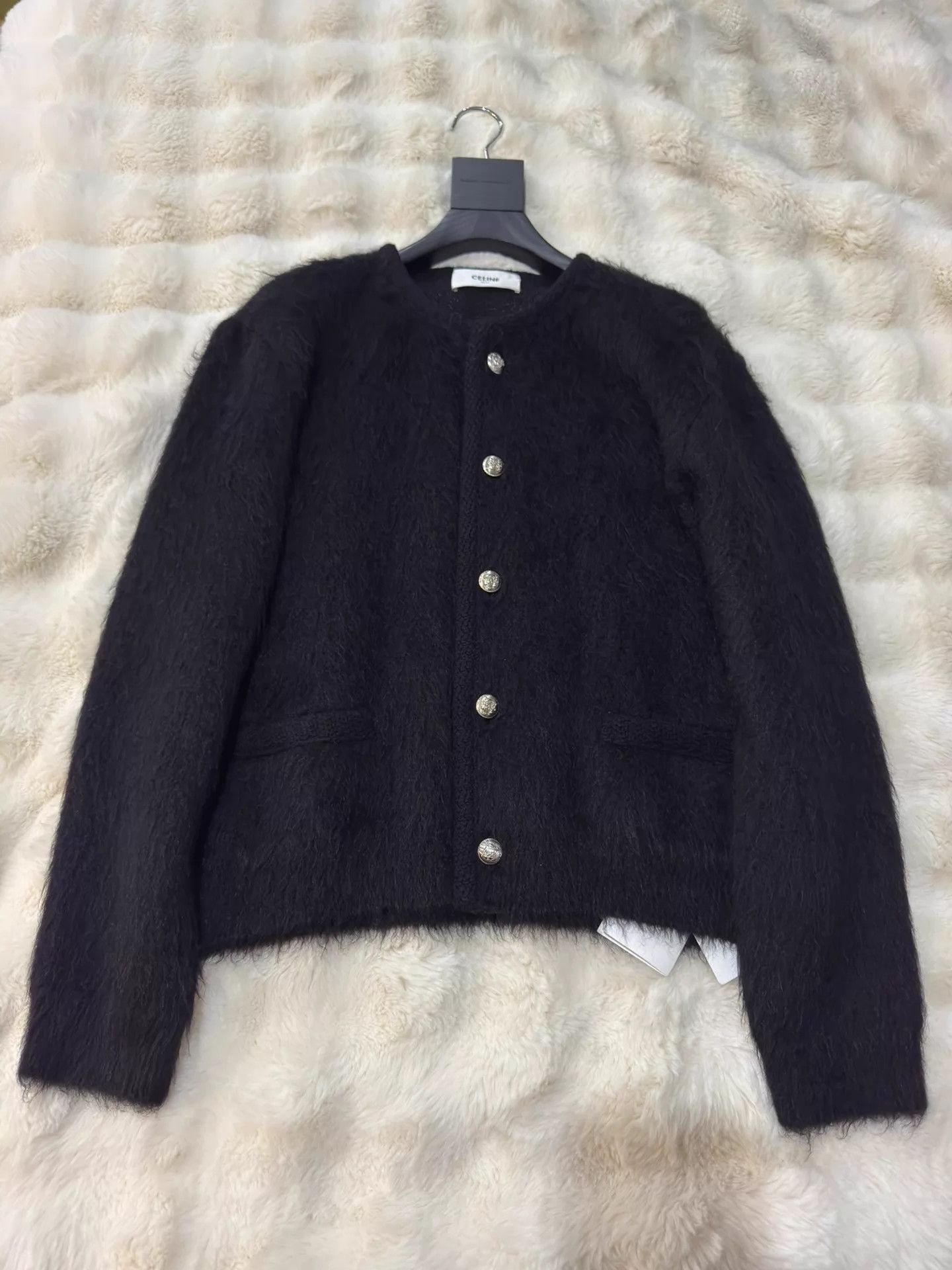 Celine Celine Men's Brushed Mohair Blend Cardigan S New With Tags Size US S / EU 44-46 / 1 - 1 Thumbnail