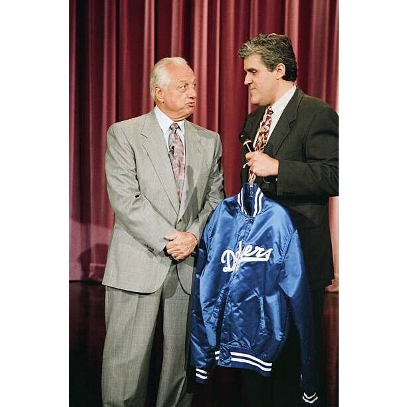 Starter LA Dodgers 80s STARTER satin bomber jacket L blue MLB vtg Size US L / EU 52-54 / 3 - 8 Thumbnail