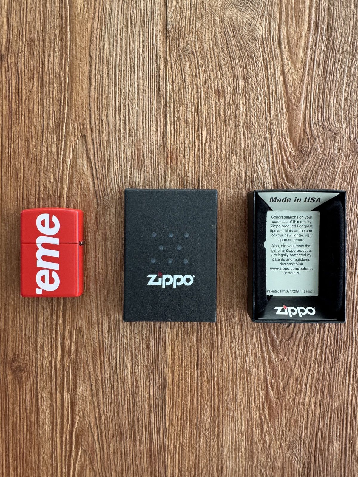 Supreme Supreme Logo Zippo Red lighter Brand New Box Size ONE SIZE - 3 Thumbnail