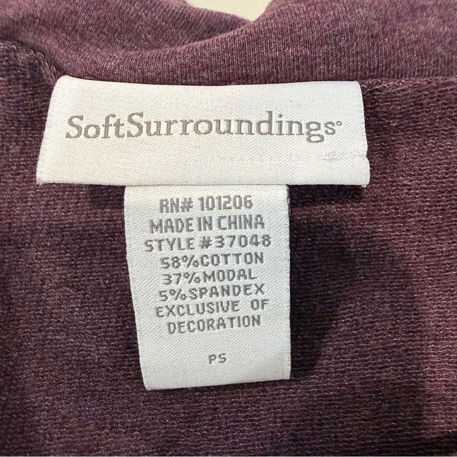 Soft Surroundings Soft Surroundings CowlNeck Damask Sweater Womens SmallPetite Size S / US 4 / IT 40 - 5 Thumbnail