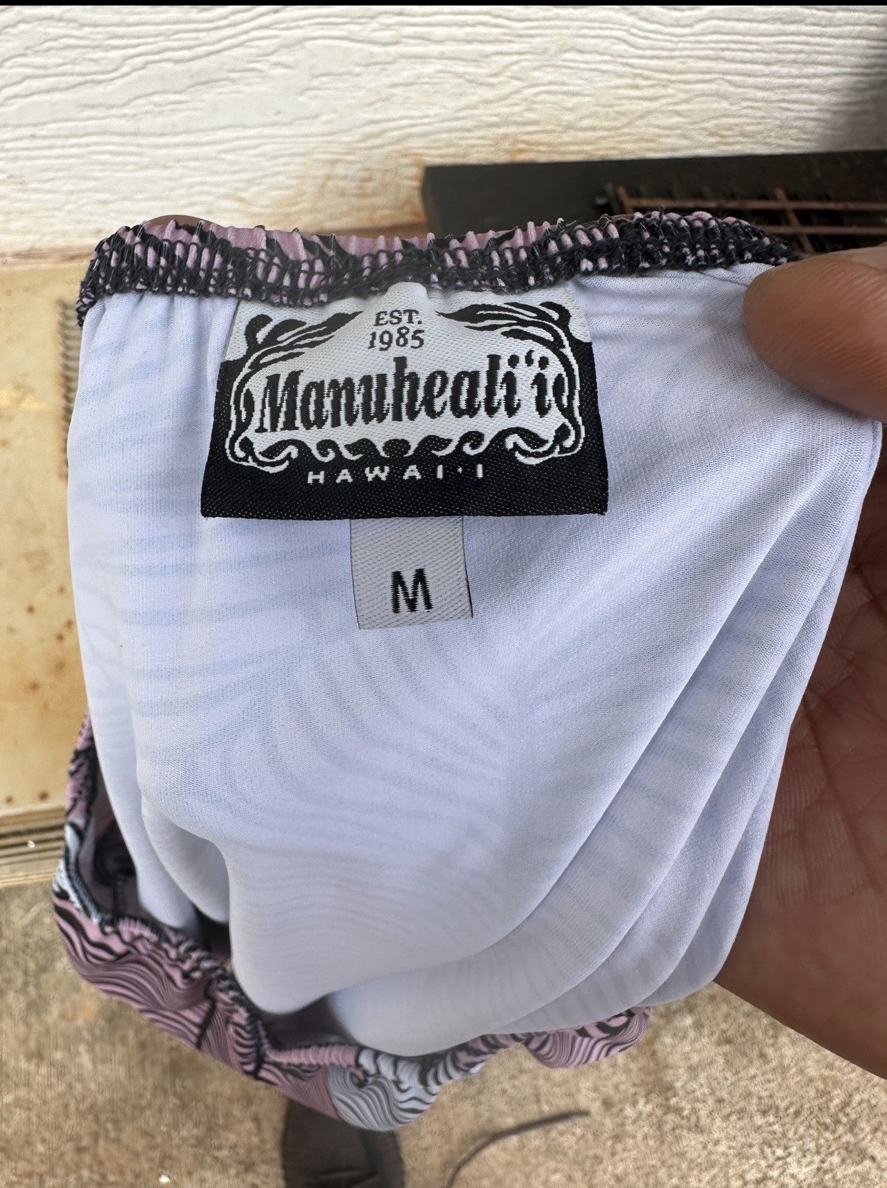 Other Manuhealii Hawaiian Blouse Purple/White Women's Medium Size M / US 6-8 / IT 42-44 - 5 Thumbnail