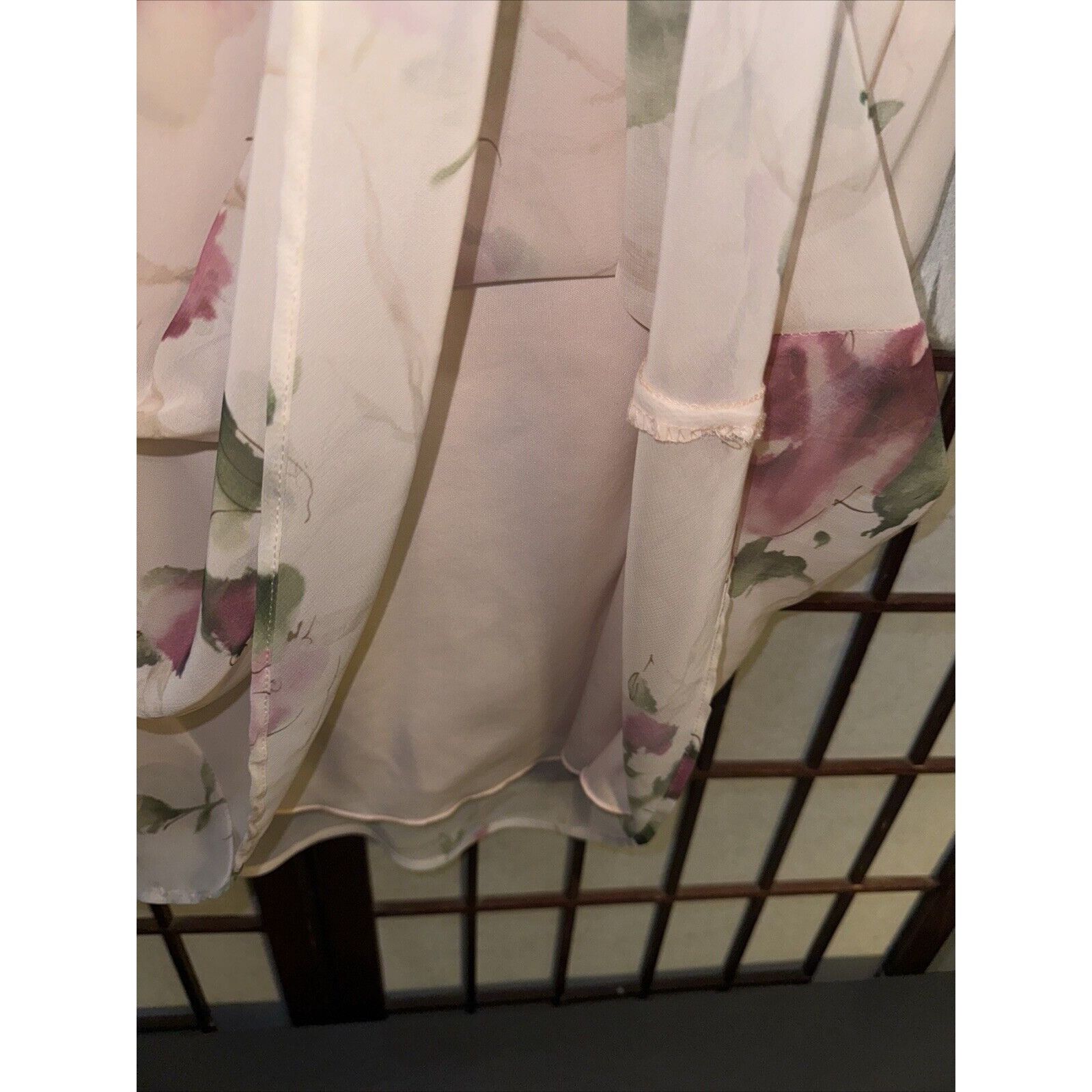 Alan Paine Alyn Paige Womens Slip Dress Size 9/10 Pink Green Brown Flor Size L / US 10 / IT 46 - 4 Thumbnail