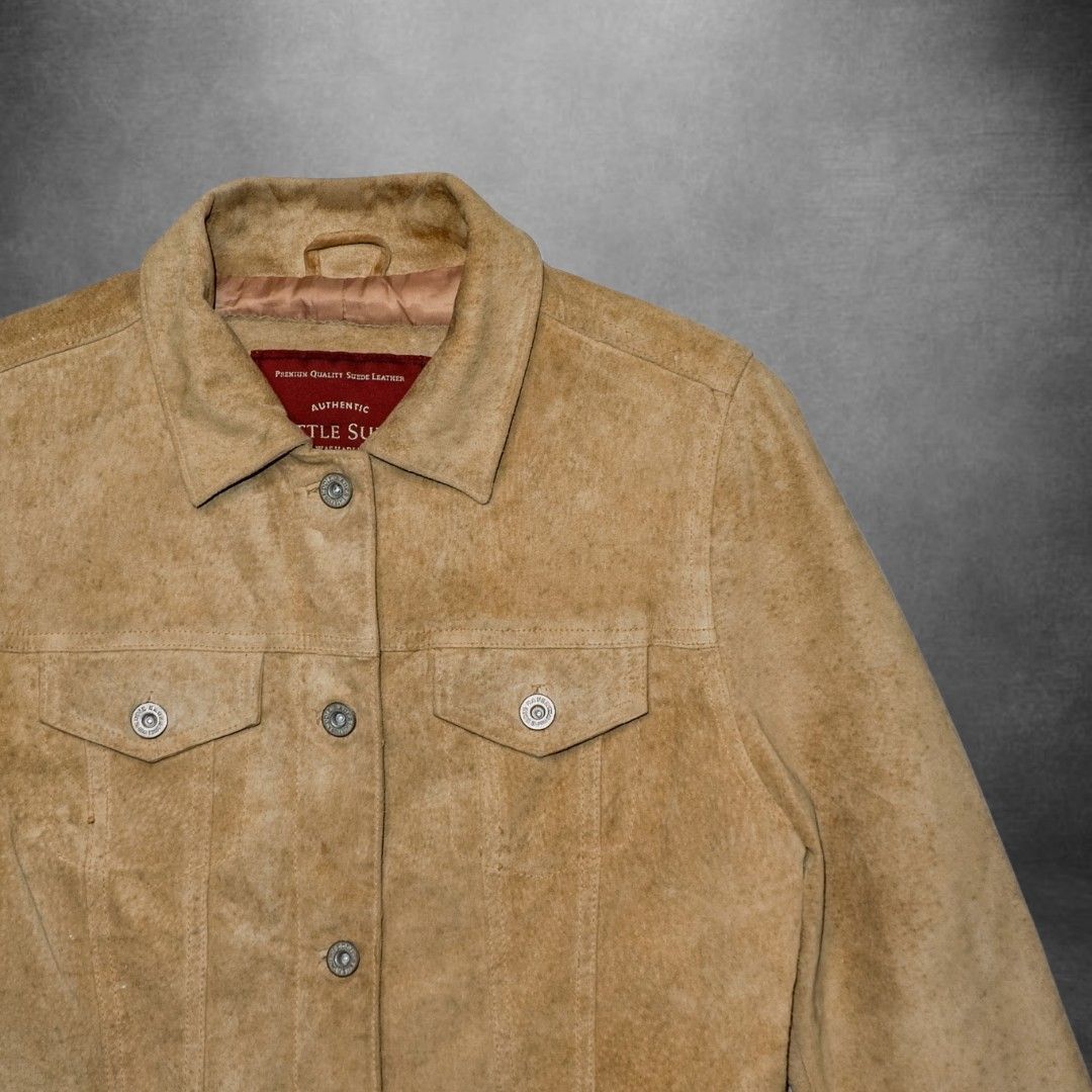 Eddie Bauer Vintage Eddie Bauer leather suede trucker jacket Size US M / EU 48-50 / 2 - 2 Thumbnail