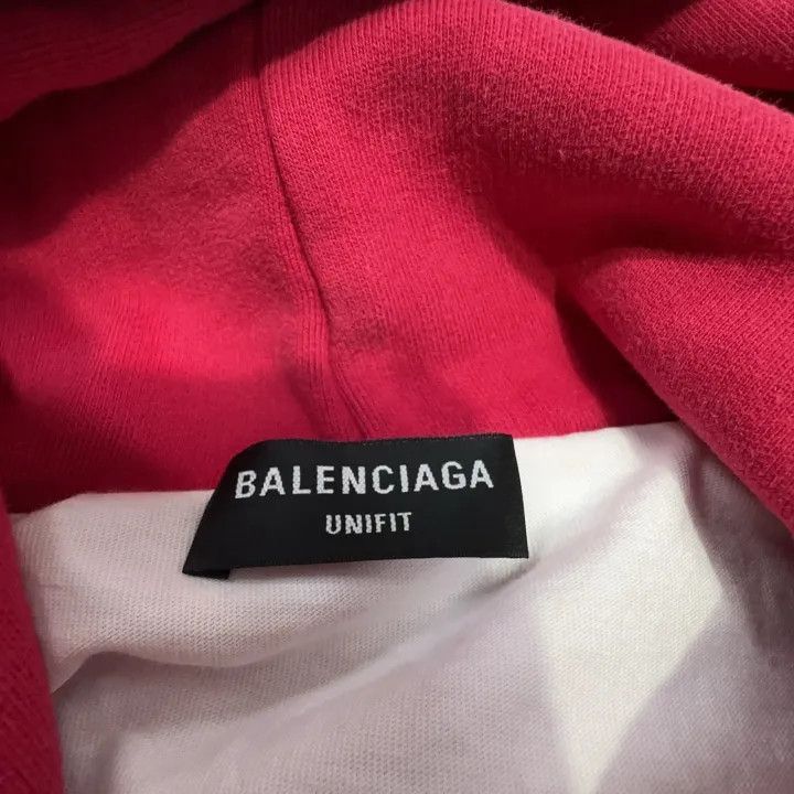 Balenciaga Balenciaga Balenciaga Red Distressed Classic Hoodie -2507 Size US XS / EU 42 / 0 - 5 Thumbnail