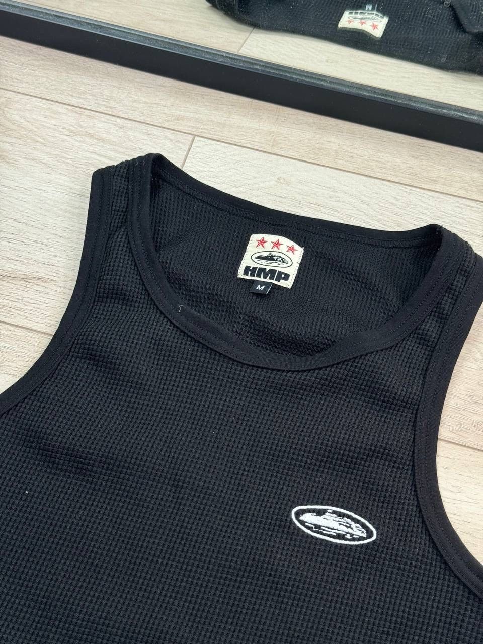 Corteiz Corteiz HMP Waffle Knit Tank Top Black Size M Size US M / EU 48-50 / 2 - 2 Thumbnail