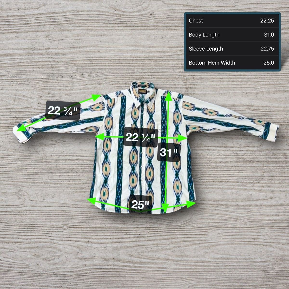 Pendleton Panhandle Aztec Striped Western Style Button Up Shirt Size US XL / EU 56 / 4 - 5 Thumbnail