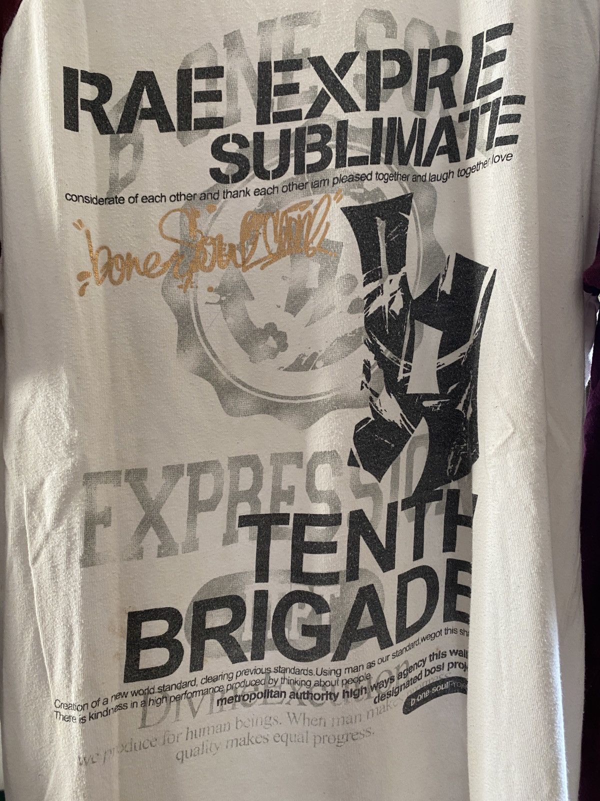 Hysteric Glamour × Undercover Japnese Bonesoul Poem vetements Style Long Slevee Tee Size US XL / EU 56 / 4 - 7 Thumbnail