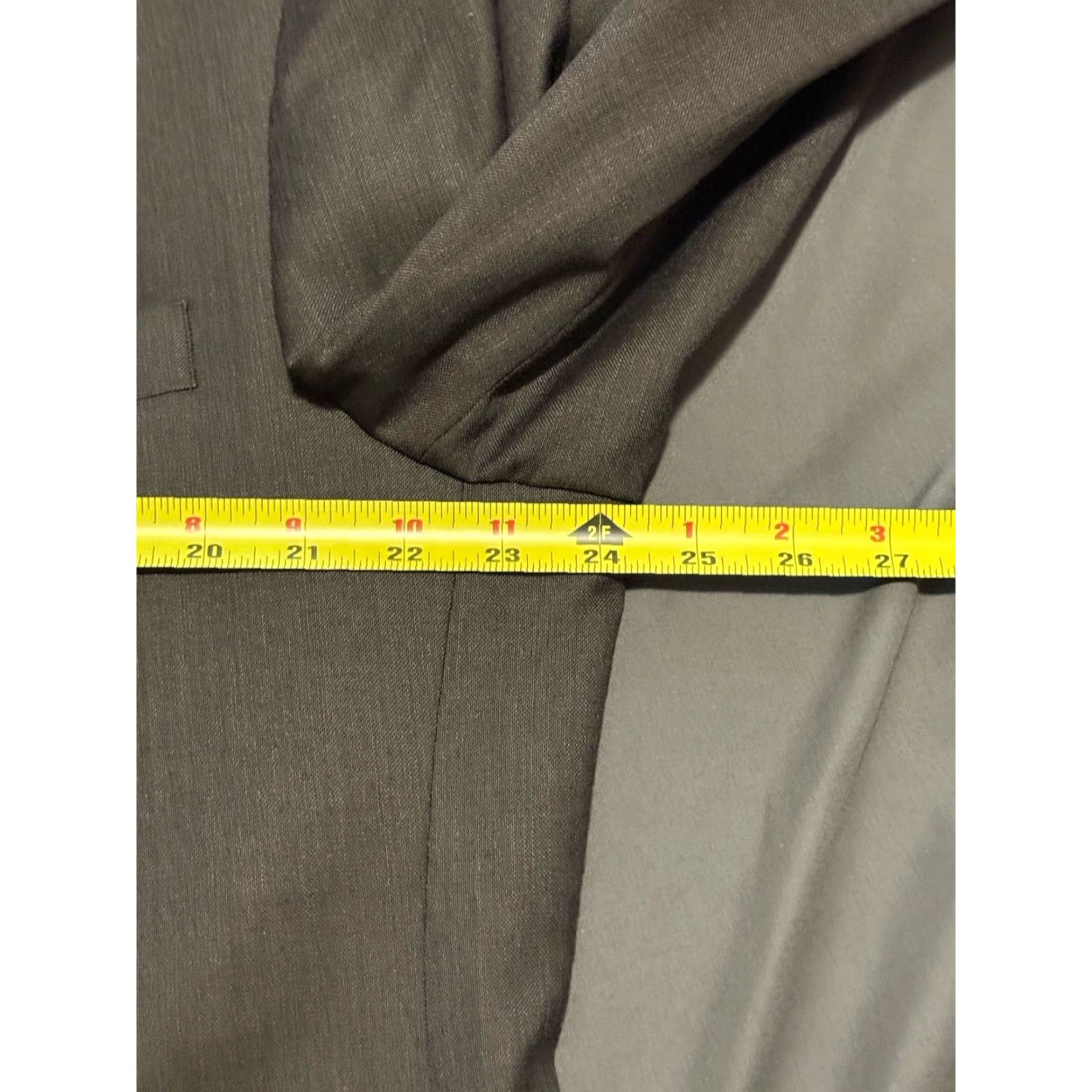 Vintage Jos A Bank Blazer Wool Silk Blend 48R Gray Two Button Mens Regular Size 48R - 7 Thumbnail