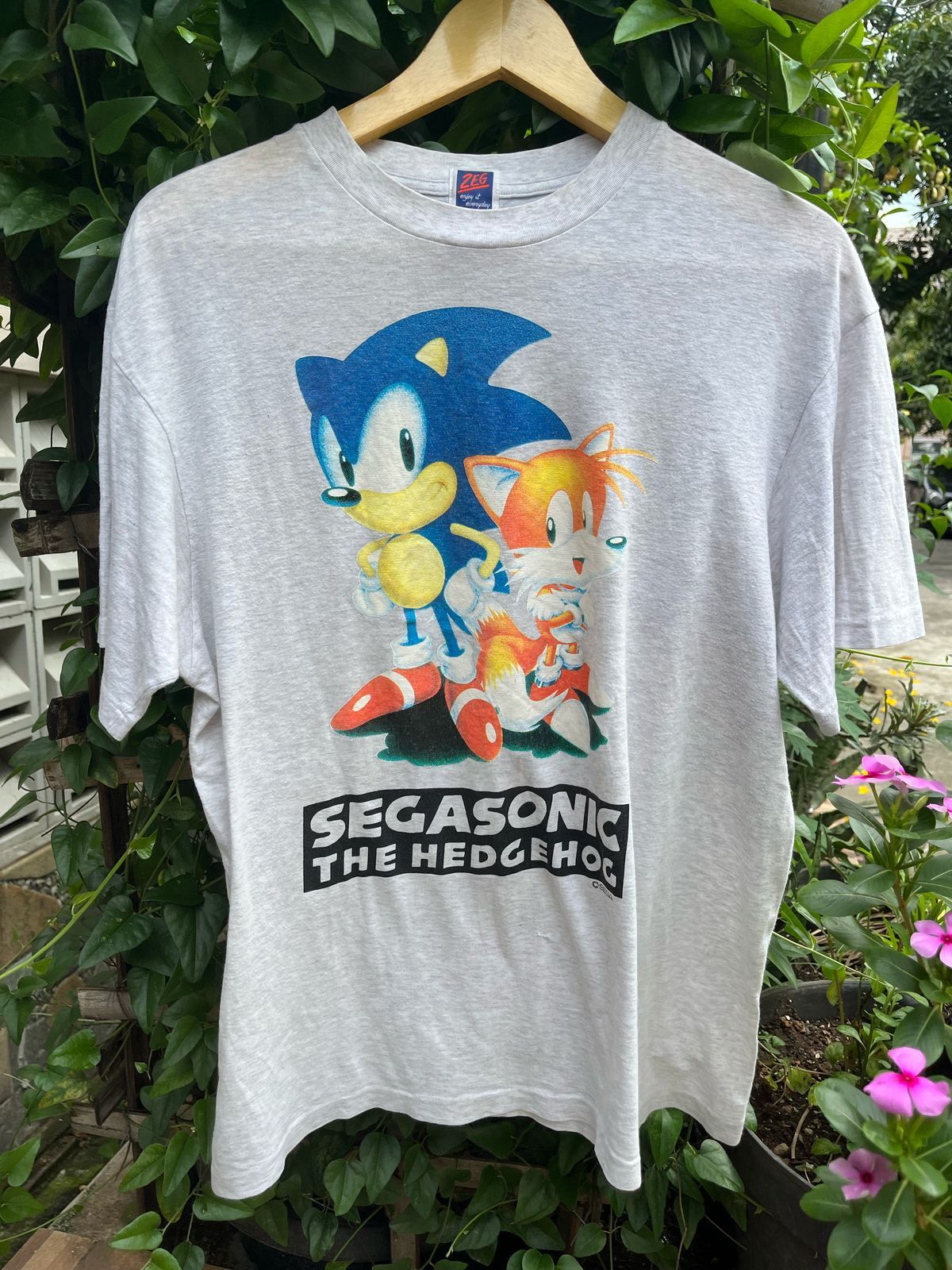 Anime × Cartoon Network × Japanese Brand segasonic the hedgehog zegg tag tshirt Size US M / EU 48-50 / 2 - 1 Thumbnail