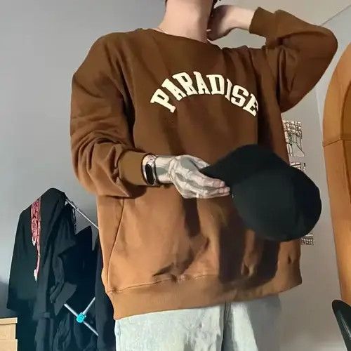 VIBE Streetwear Vintage Foam Printing Men's American Sweatshirt Size US M / EU 48-50 / 2 - 2 Thumbnail
