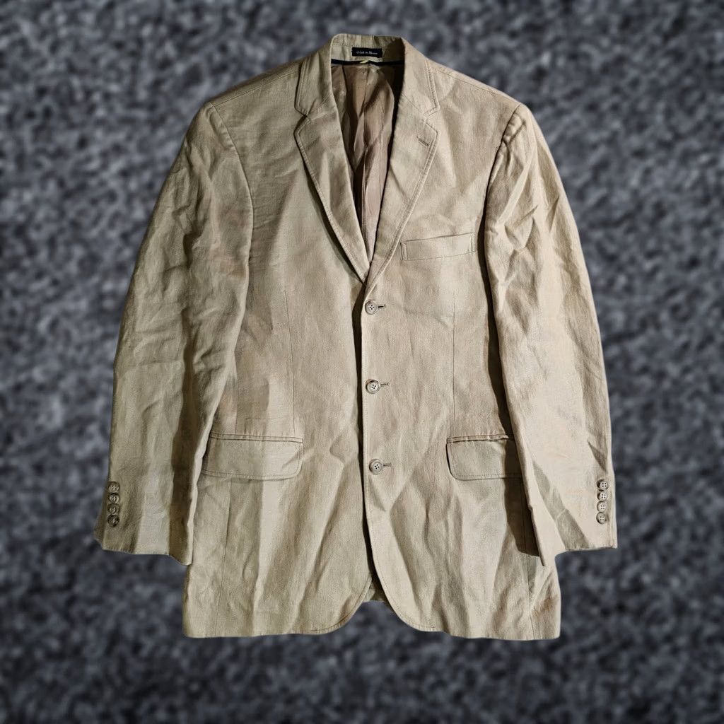 J.Crew VINTAGE J.CREW Blazer Linen Beige Mens Sz 38 Regular Blazer Blazer, J.CREW, 100% Irish Linen, Single-Breasted, Notch Lapel, Dry Clean Only Size 38R - 1 Thumbnail