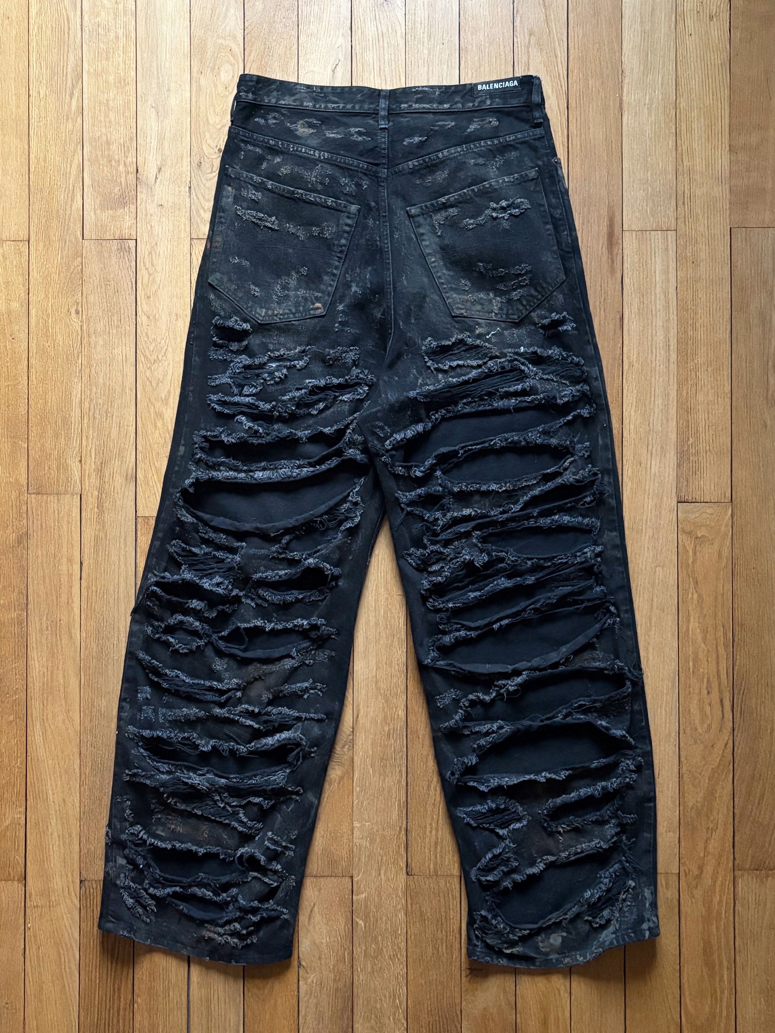 Balenciaga Balenciaga Destroyer Denim Jeans Size US 32 / EU 48 - 2 Thumbnail