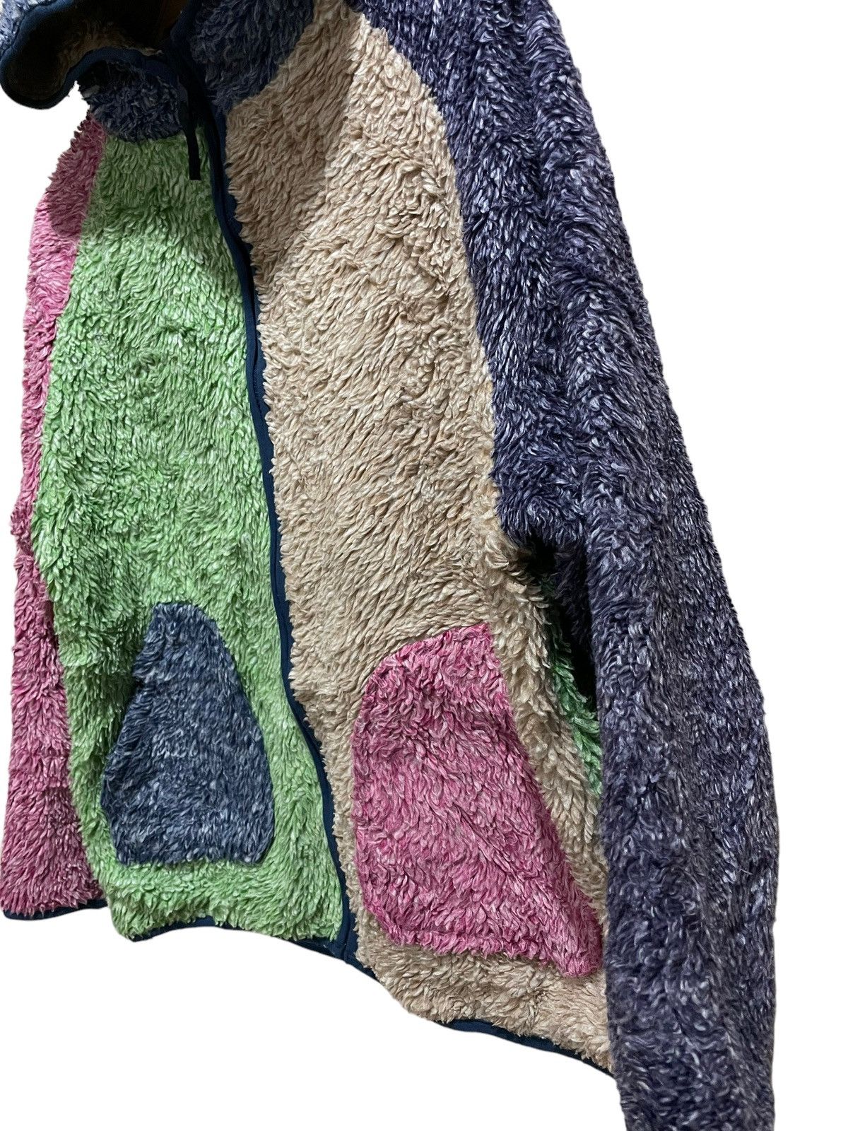 Japanese Brand Rough Patchwork Fleece Sherpa Zipped Hoodie Size US M / EU 48-50 / 2 - 6 Thumbnail