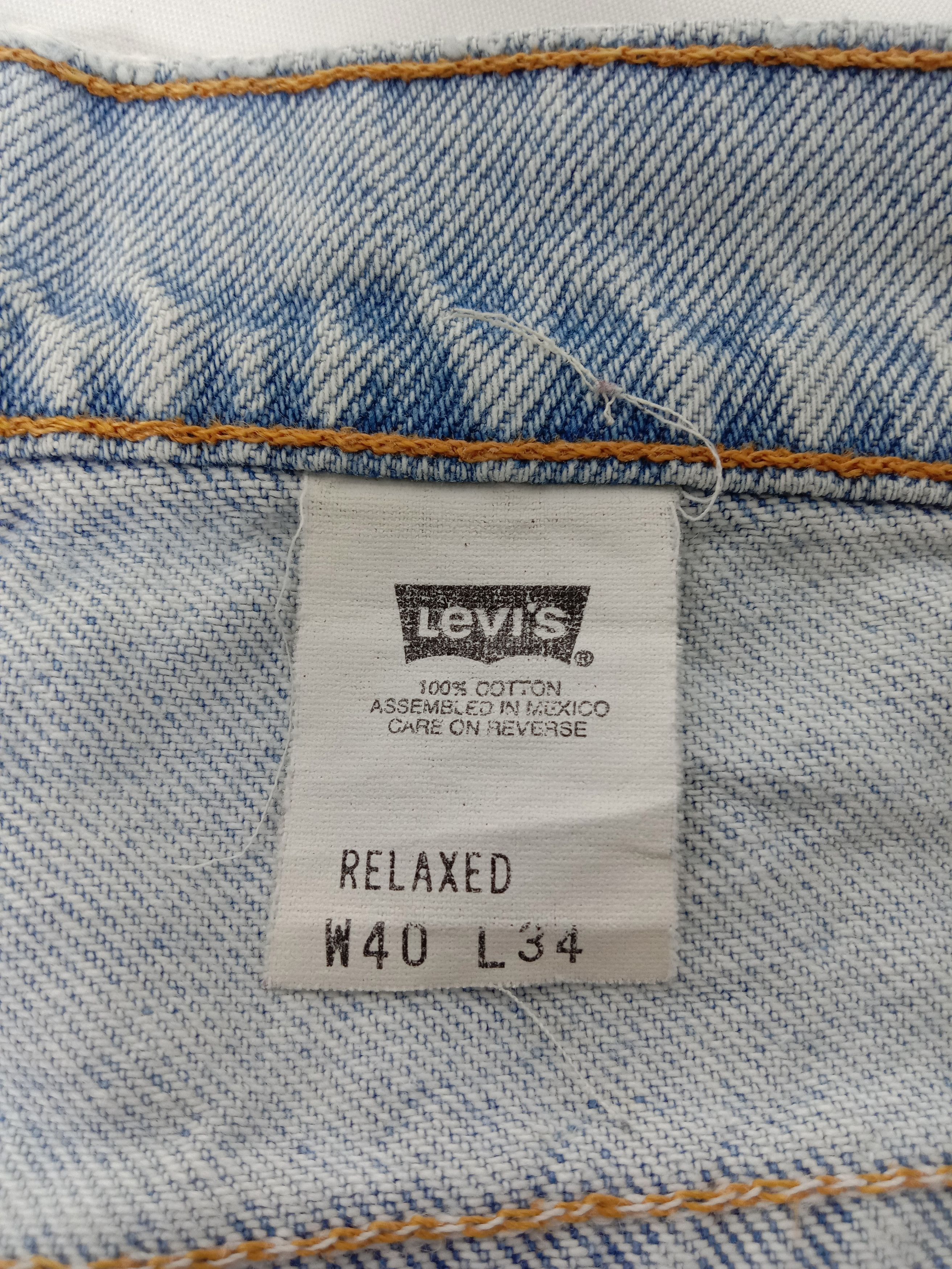 Levi's Vintage 90s Levi’s 540 Jeans Light Wash Distressed Denim Size US 40 / EU 56 - 13 Thumbnail