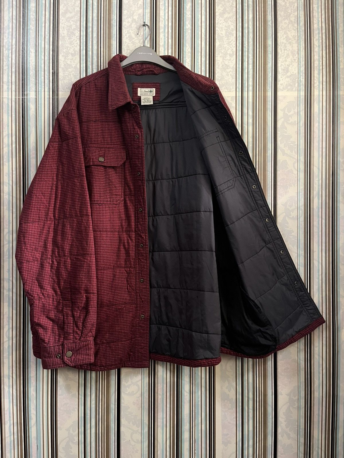 L.L. Bean 2000s checked side pocket & front oversized #H3 Size US XL / EU 56 / 4 - 5 Thumbnail