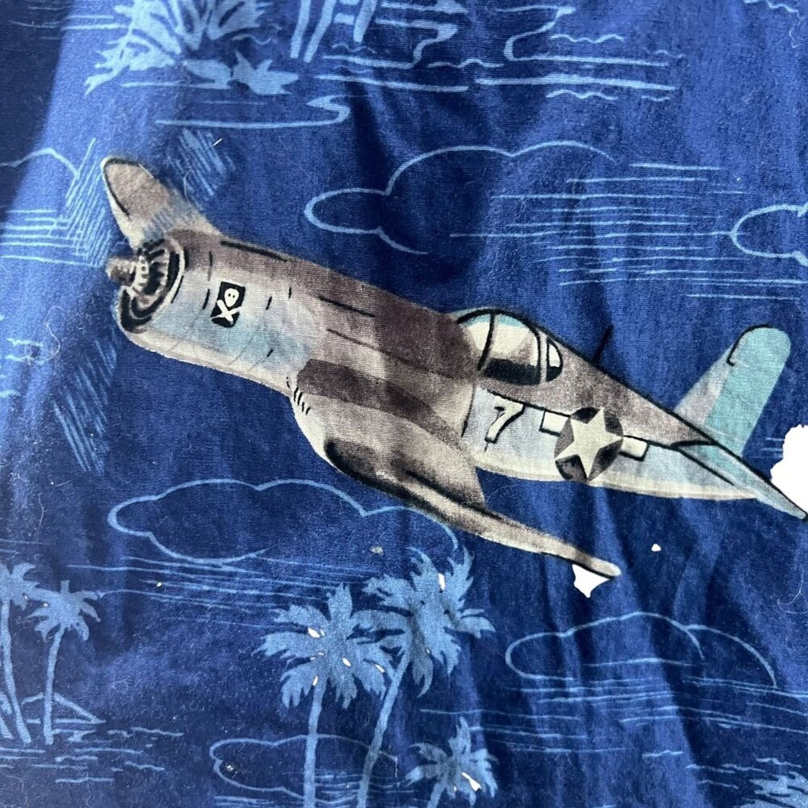 Vintage Kalaheo RJC Hawaiian Shirt Bombers B52s Fighter Planes L Size US L / EU 52-54 / 3 - 3 Thumbnail