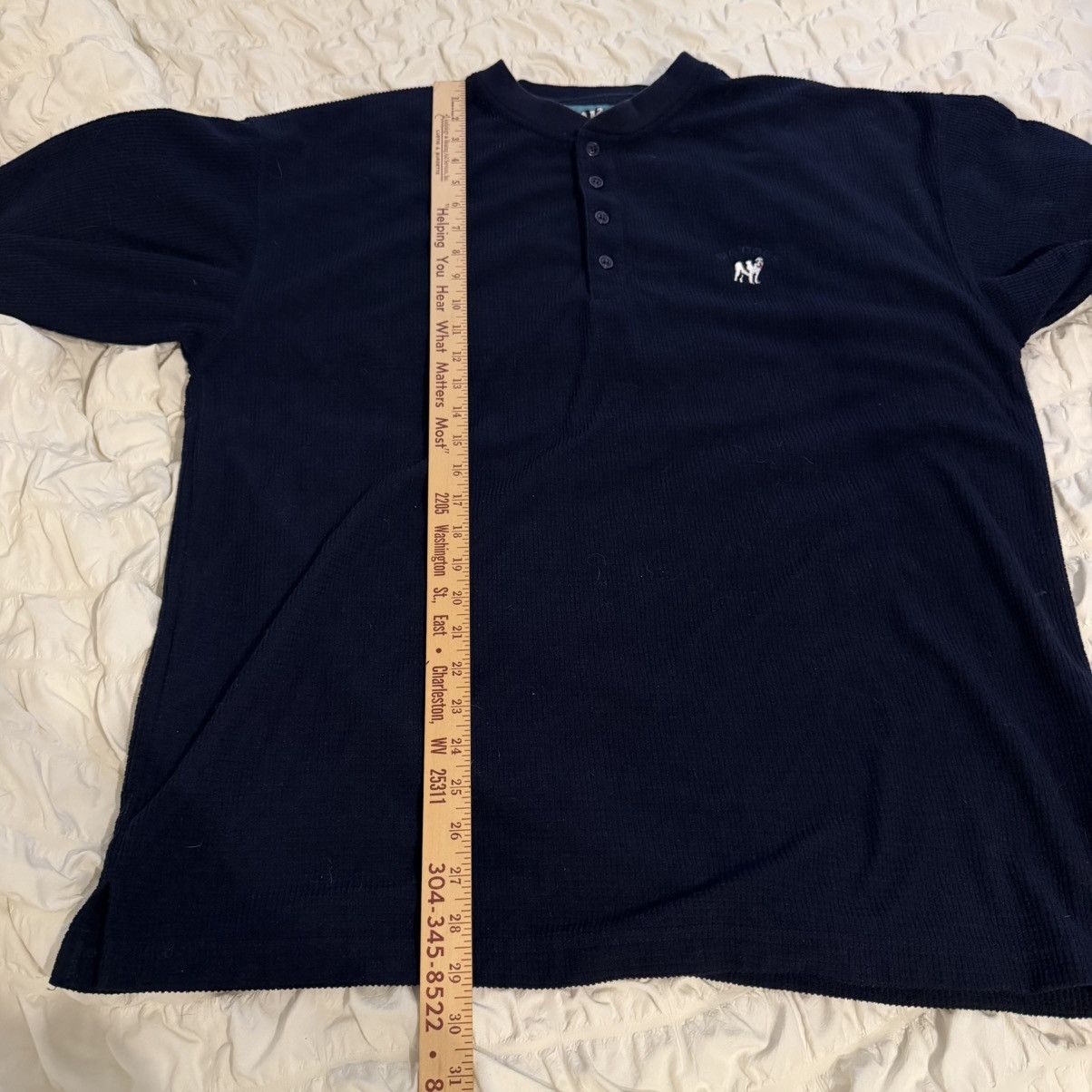 Big Dogs Vintage Big Dogs Henley Thermal Long Sleeve Shirt size XL Size US XL / EU 56 / 4 - 6 Thumbnail
