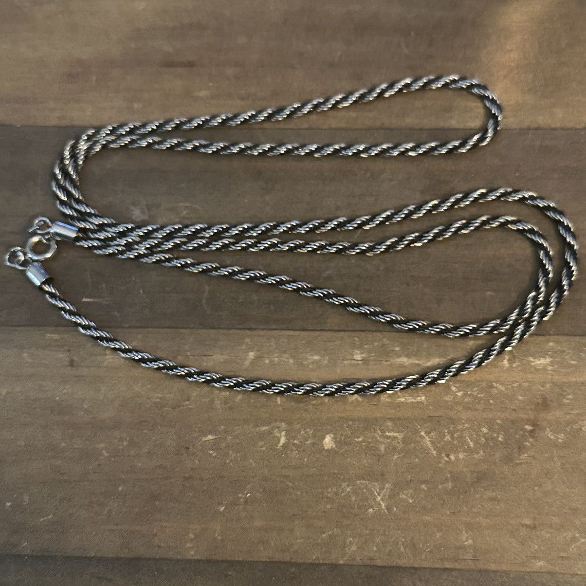 Vintage Vintage gold and black rope chain necklace Size ONE SIZE - 2 Thumbnail