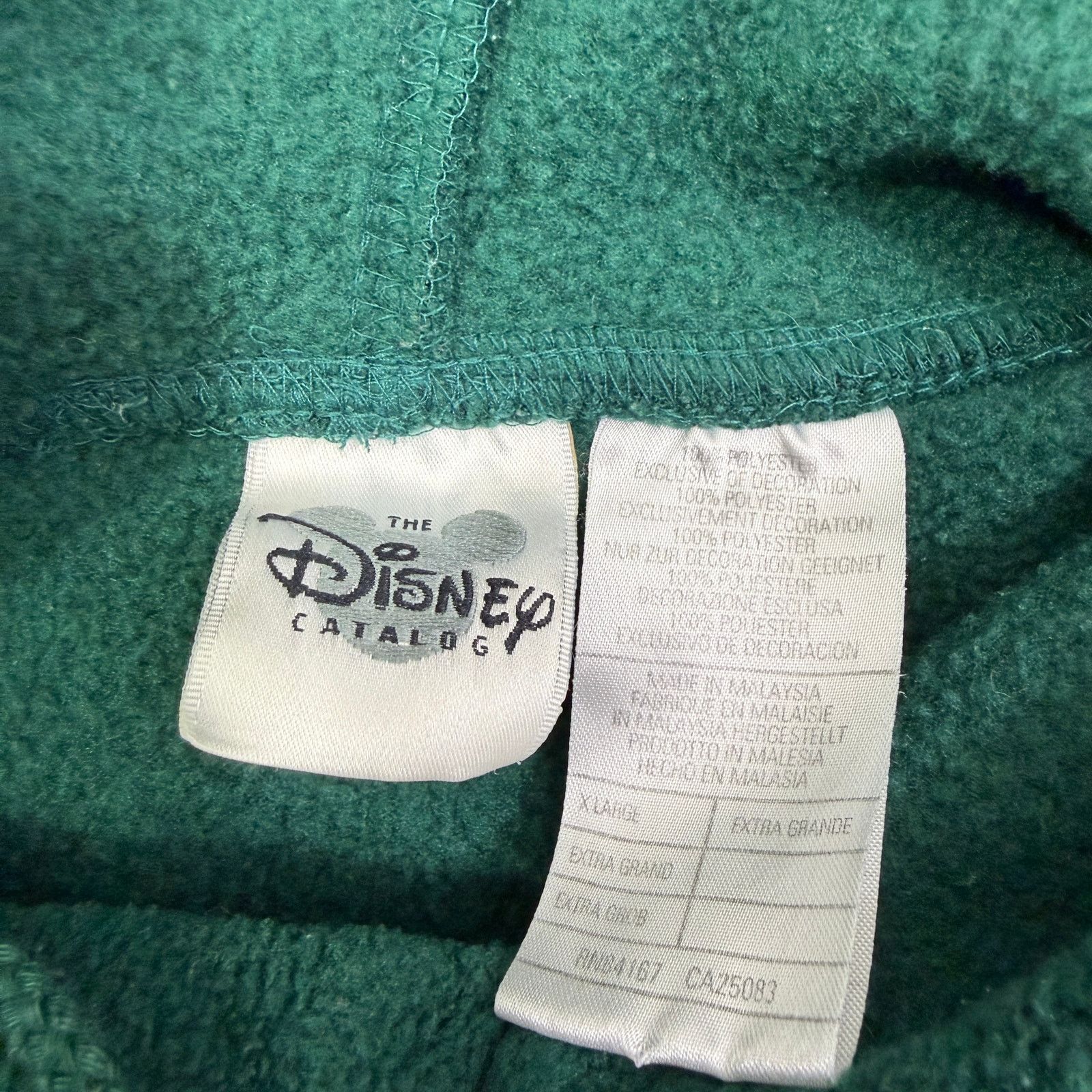 Vintage Vintage Disney Tigger Hoodie XL Green Pullover Fleece 90s Size US XL / EU 56 / 4 - 4 Thumbnail