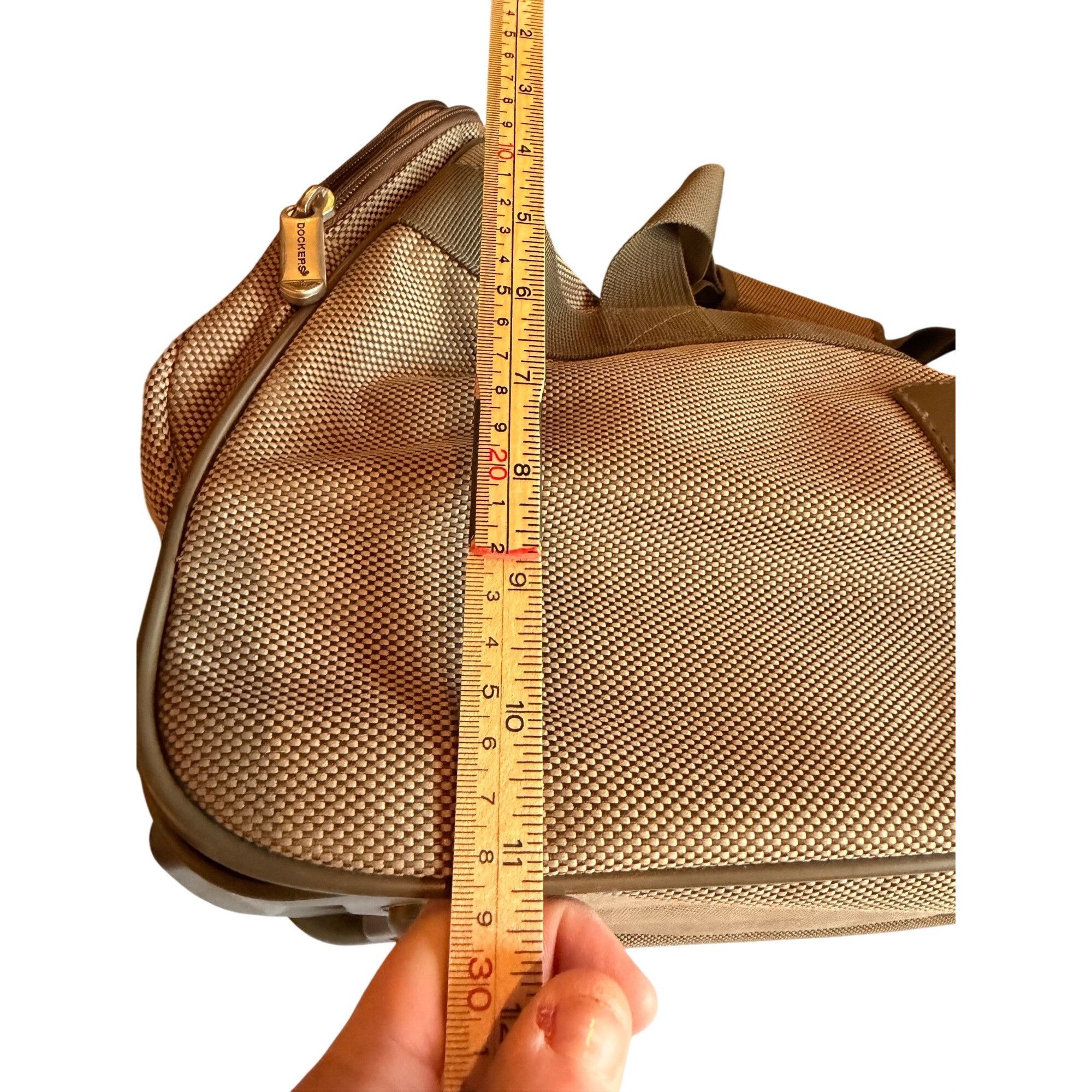 Dockers Dockers Beige Rolling Duffel Bag With Telescopic Handle & Mu Size ONE SIZE - 5 Thumbnail