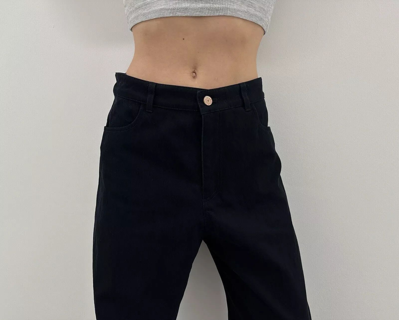 See by Chloe See By Chloe Womens Pants Trousers Black High Waist size 36 Size 25" / US 0 / IT 36 - 7 Thumbnail