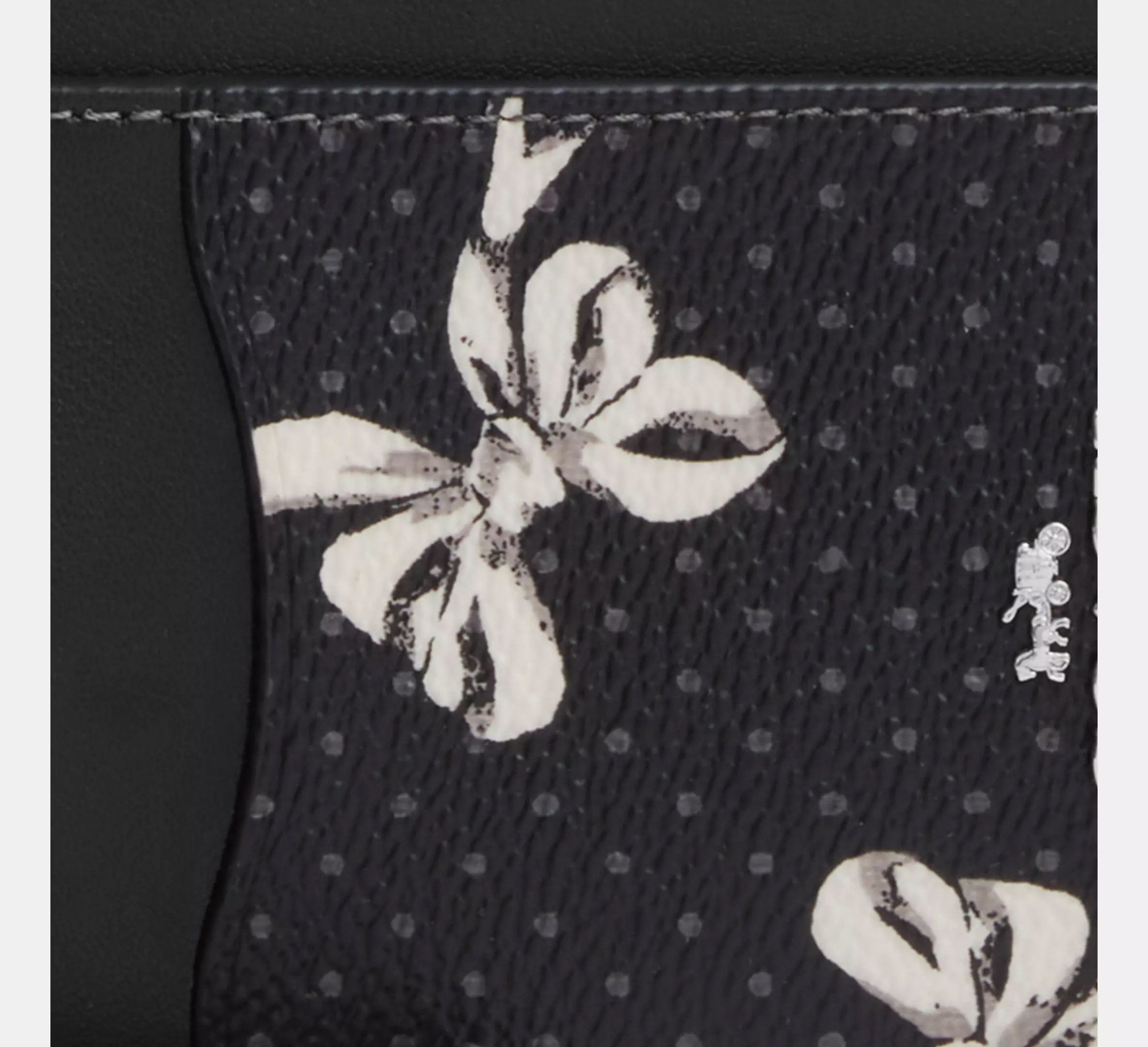 Coach Zip Card Case With Bow Print CZ466 Size ONE SIZE - 6 Thumbnail