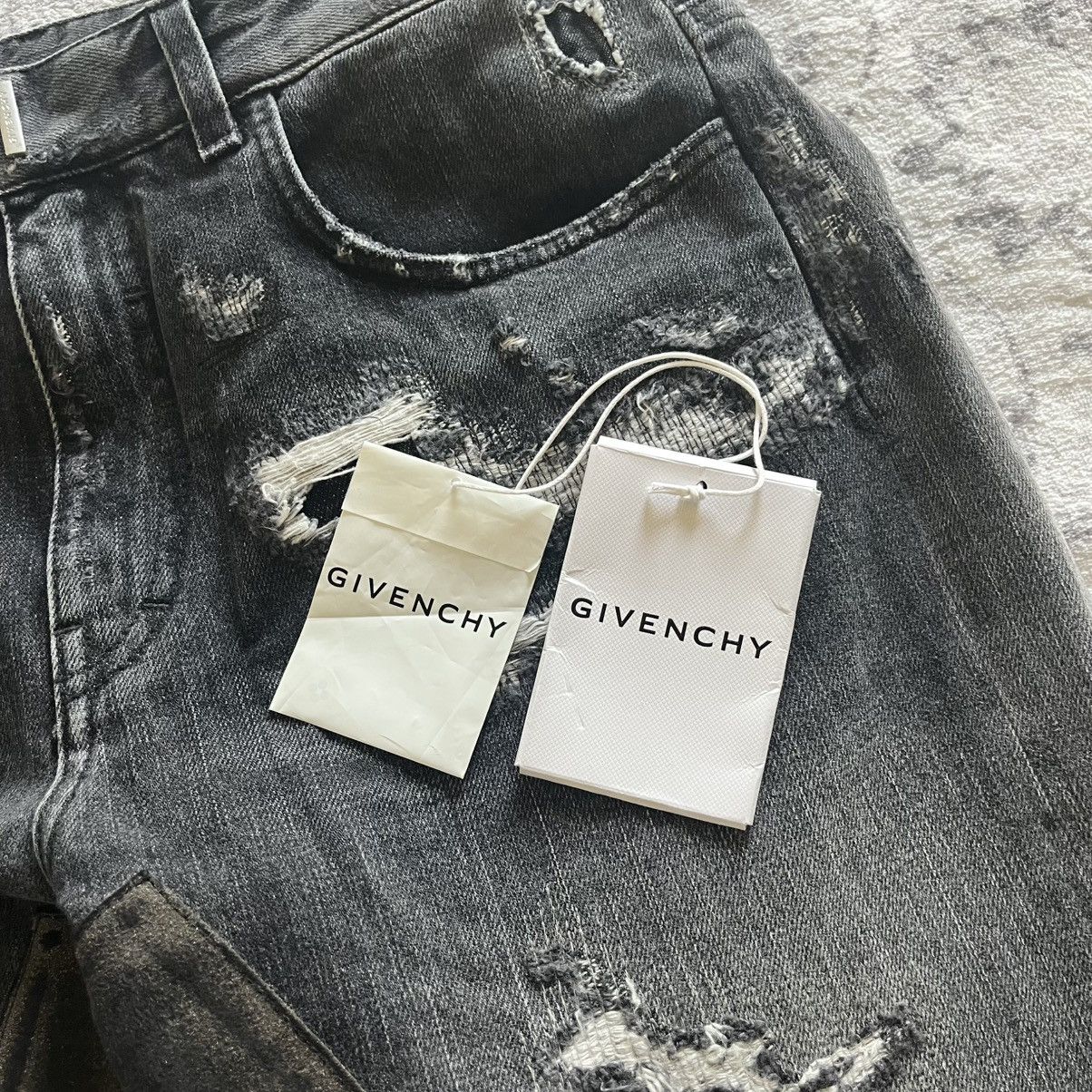 Givenchy Boro Stitched Distressed Moleskin Jeans Size 32