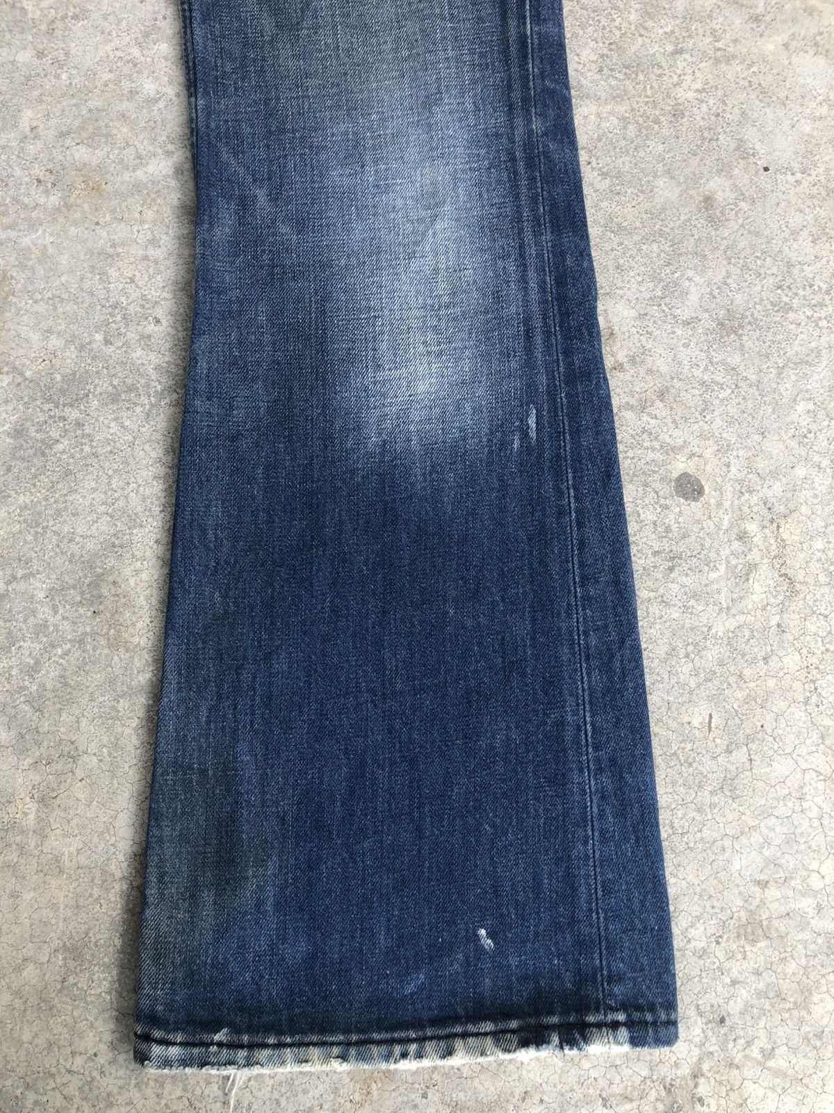 If Six Was Nine Japanese Diesel Flared Jeans Distressed Denim Size US 31 - 6 Thumbnail