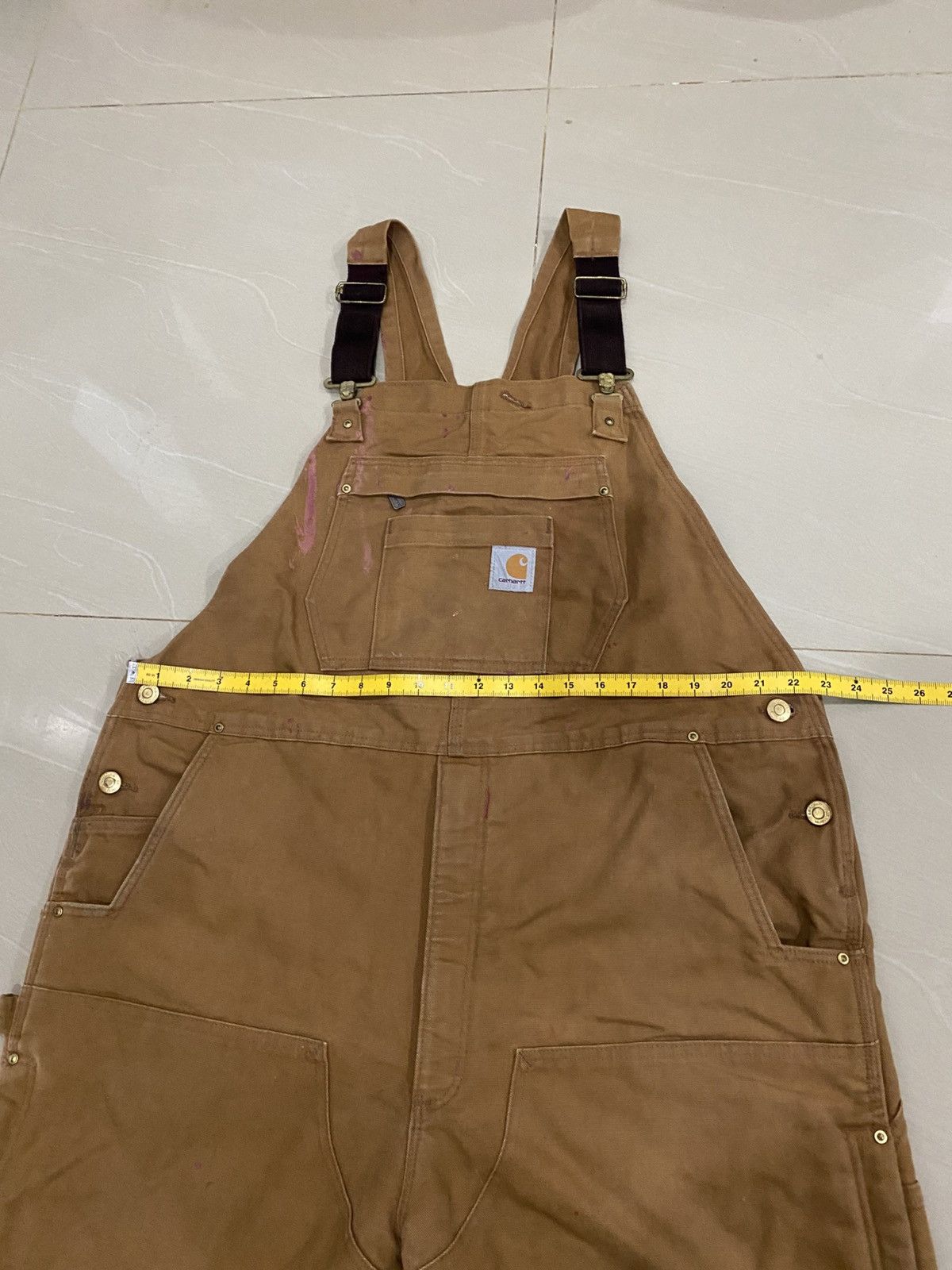 Carhartt Vintage Carhartt Overalls Double Knee Brown Big Size Size US 44 / EU 60 - 4 Thumbnail