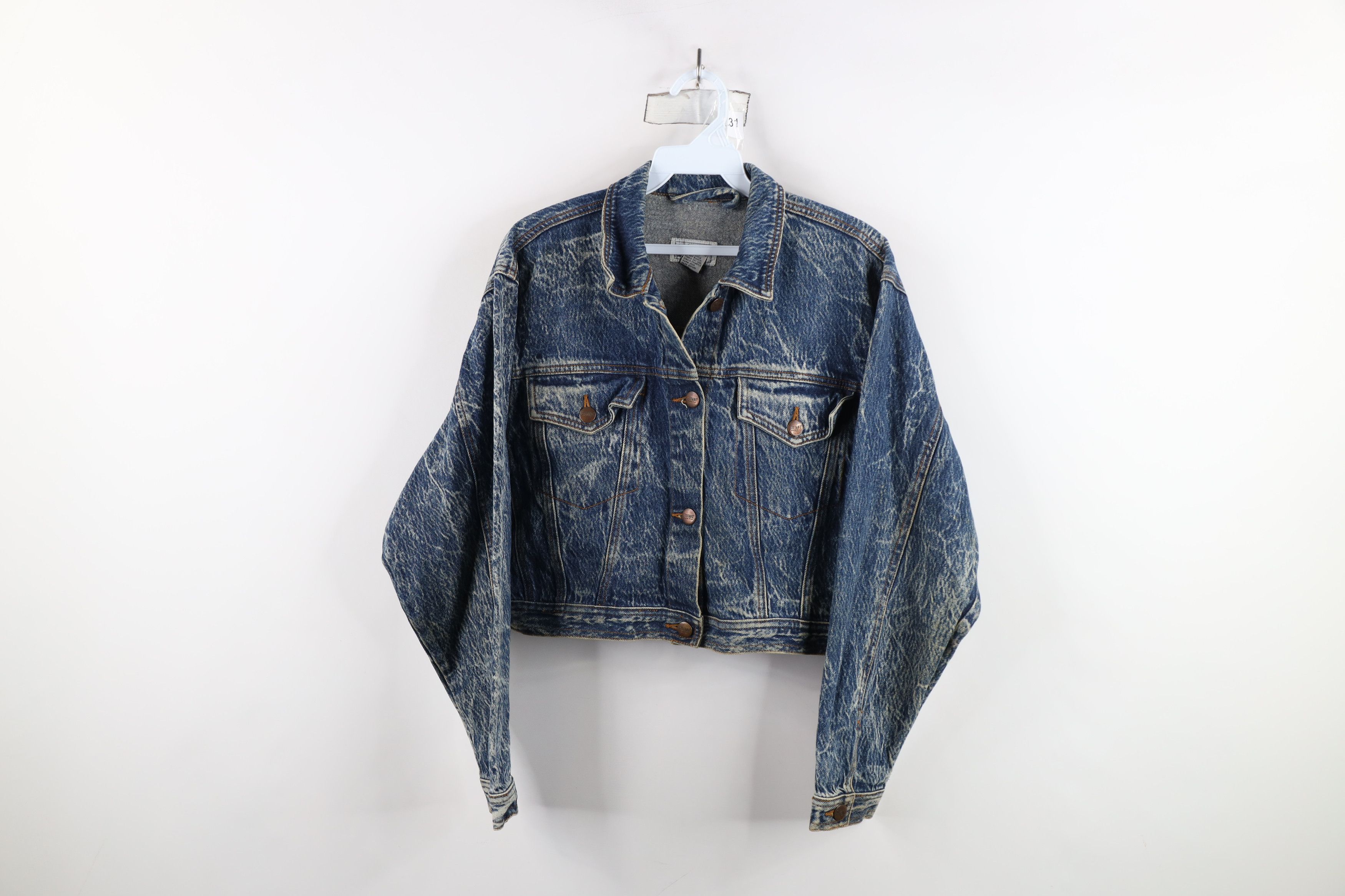 Vintage Vintage 90s Streetwear Acid Wash Denim Trucker Jacket Size M / US 6-8 / IT 42-44 - 1 Thumbnail