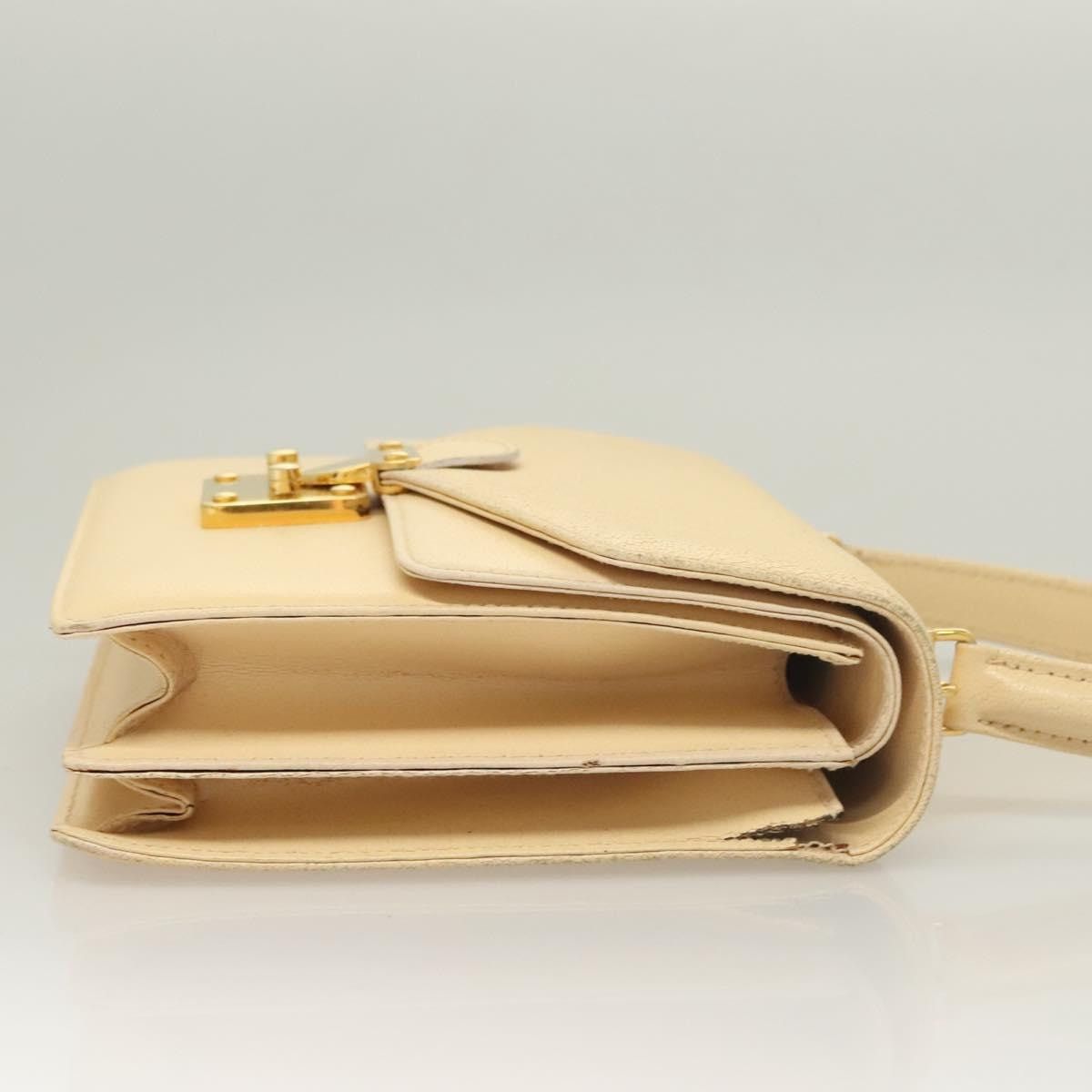 Fendi FENDI Zucca Canvas Hand Bag Canvas Leather Beige Gold Size ONE SIZE - 4 Thumbnail