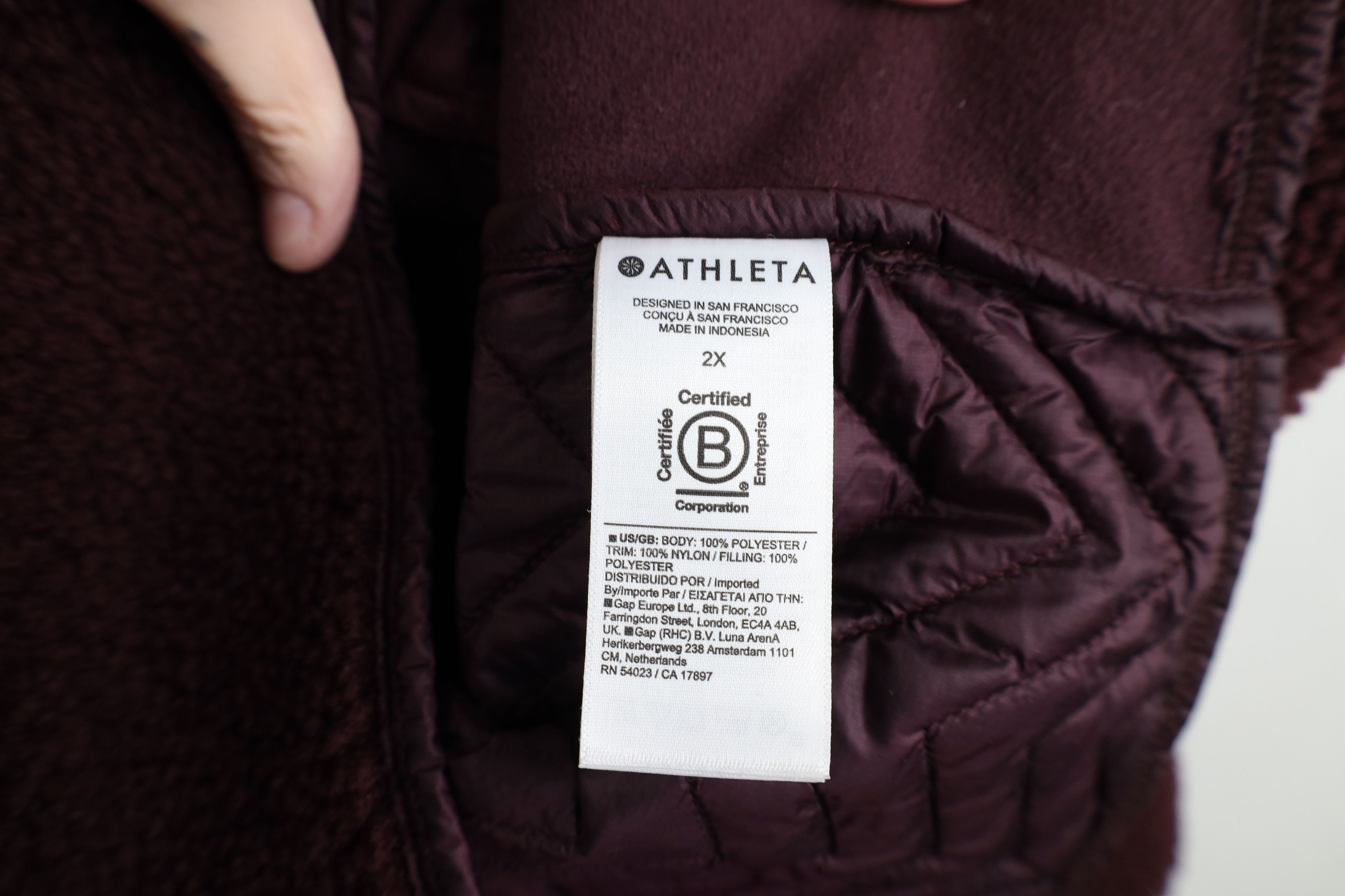 Athleta Athleta Deep Pile Fleece Snap Button Pullover Jacket Top Size XXL / US 16-18 / IT 52-54 - 9 Thumbnail