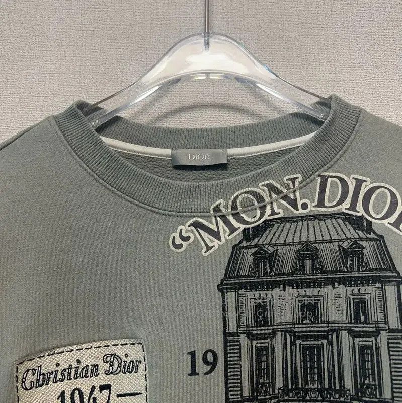 Dior Dior Men's Light Gray Cotton Sweatshirt . Size US M / EU 48-50 / 2 - 4 Thumbnail