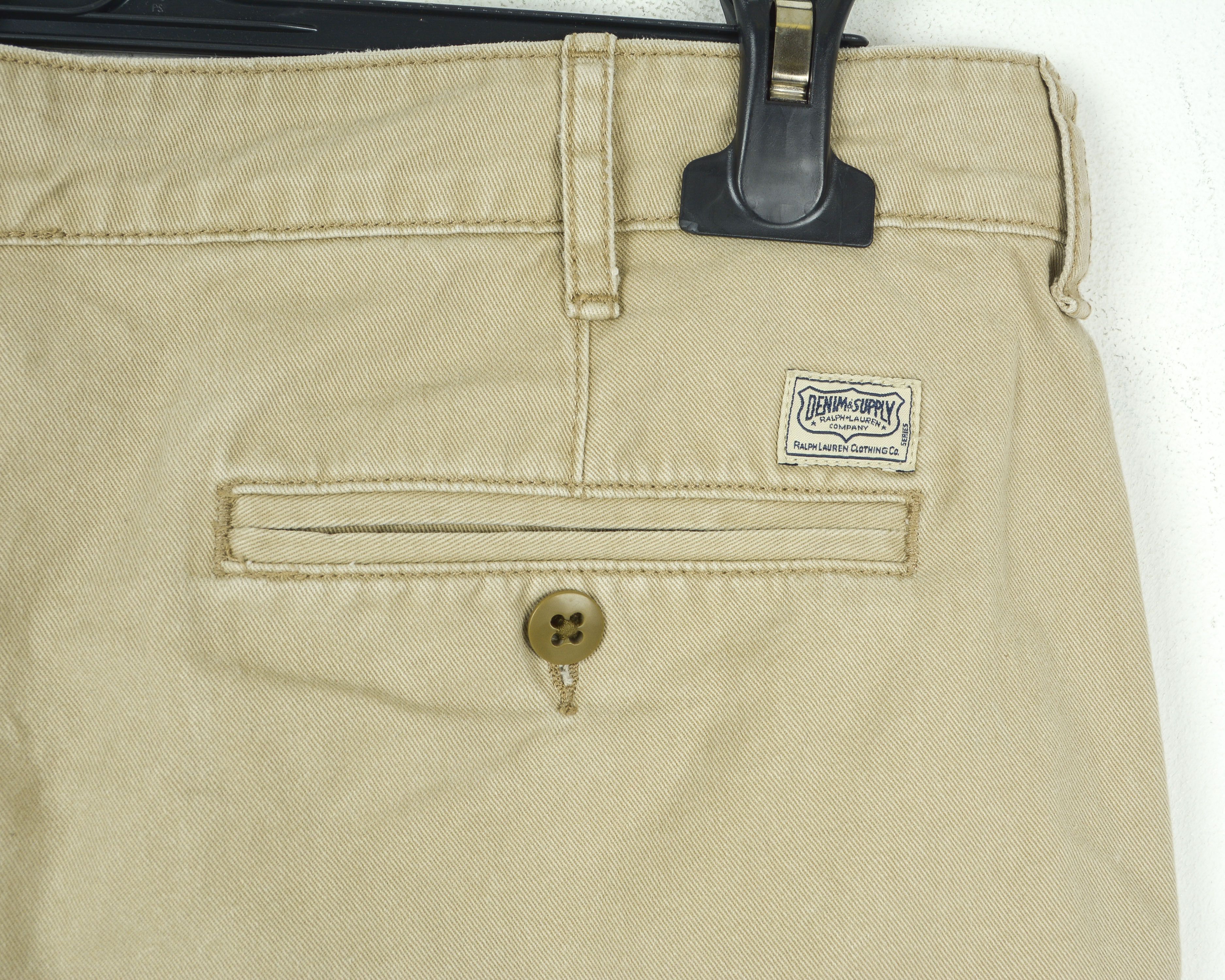 Polo Ralph Lauren RALPH LAUREN Mens W32 Beige Shorts Bottoms Capri Bermudas Size US 32 / EU 48 - 4 Thumbnail
