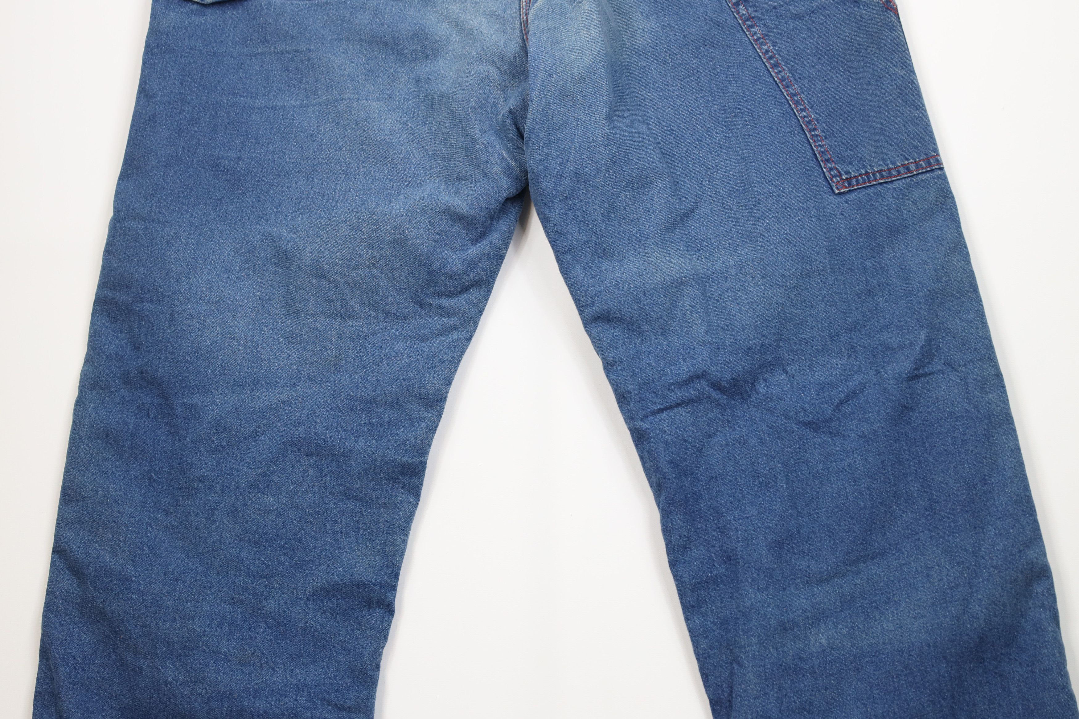Vintage Vintage 70s Streetwear Lined Wide Leg Dungaree Jeans USA Size US 38 / EU 54 - 14 Thumbnail