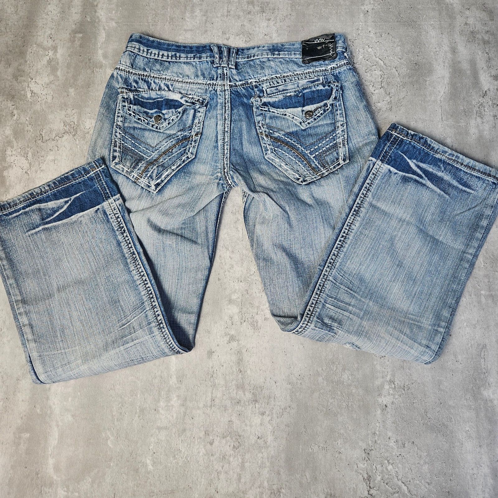 (di)vision Vintage Division E Jeans Men's 36x32 Distressed YK2 2000's Size US 36 / EU 52 - 4 Thumbnail