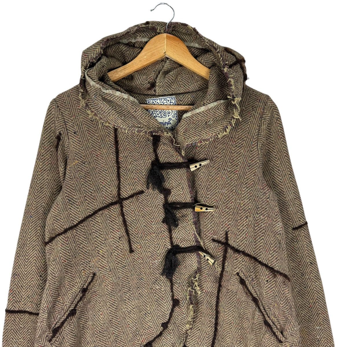 Japanese Brand 🌟AMINA HOODIE DUFFLE COAT JACKET LIKE KAPITAL Size L / US 10 / IT 46 - 2 Thumbnail