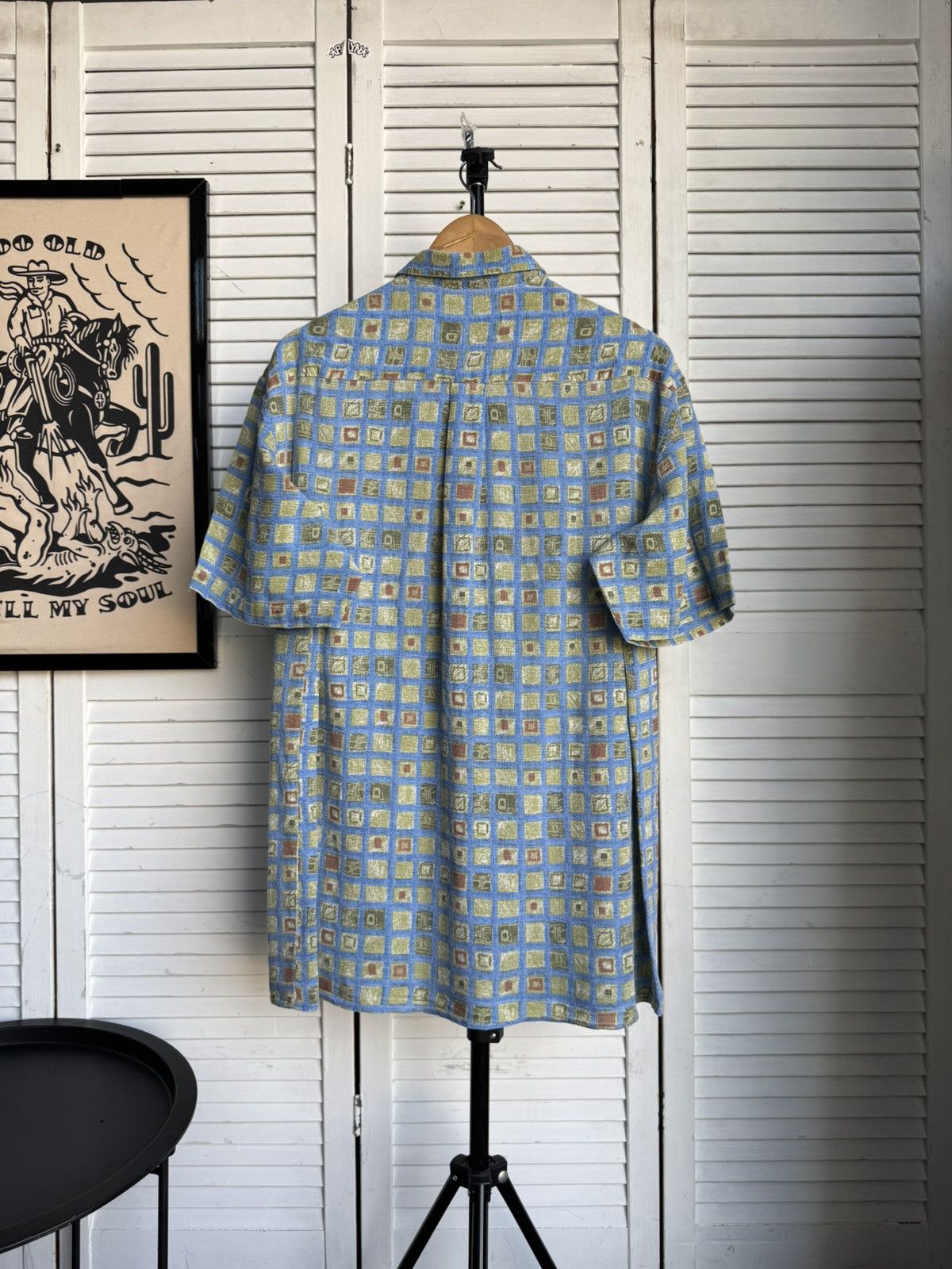 Vintage Vintage Ahlemeyer Crazy Pattern Abstract Textur Button Shirt Size US XL / EU 56 / 4 - 6 Thumbnail