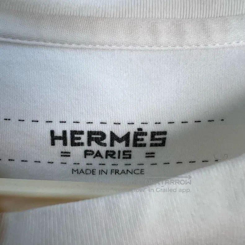 Hermes Hermes White short sleeves with logo of robot on chest Size XXS / US 00 / IT 34 - 3 Thumbnail